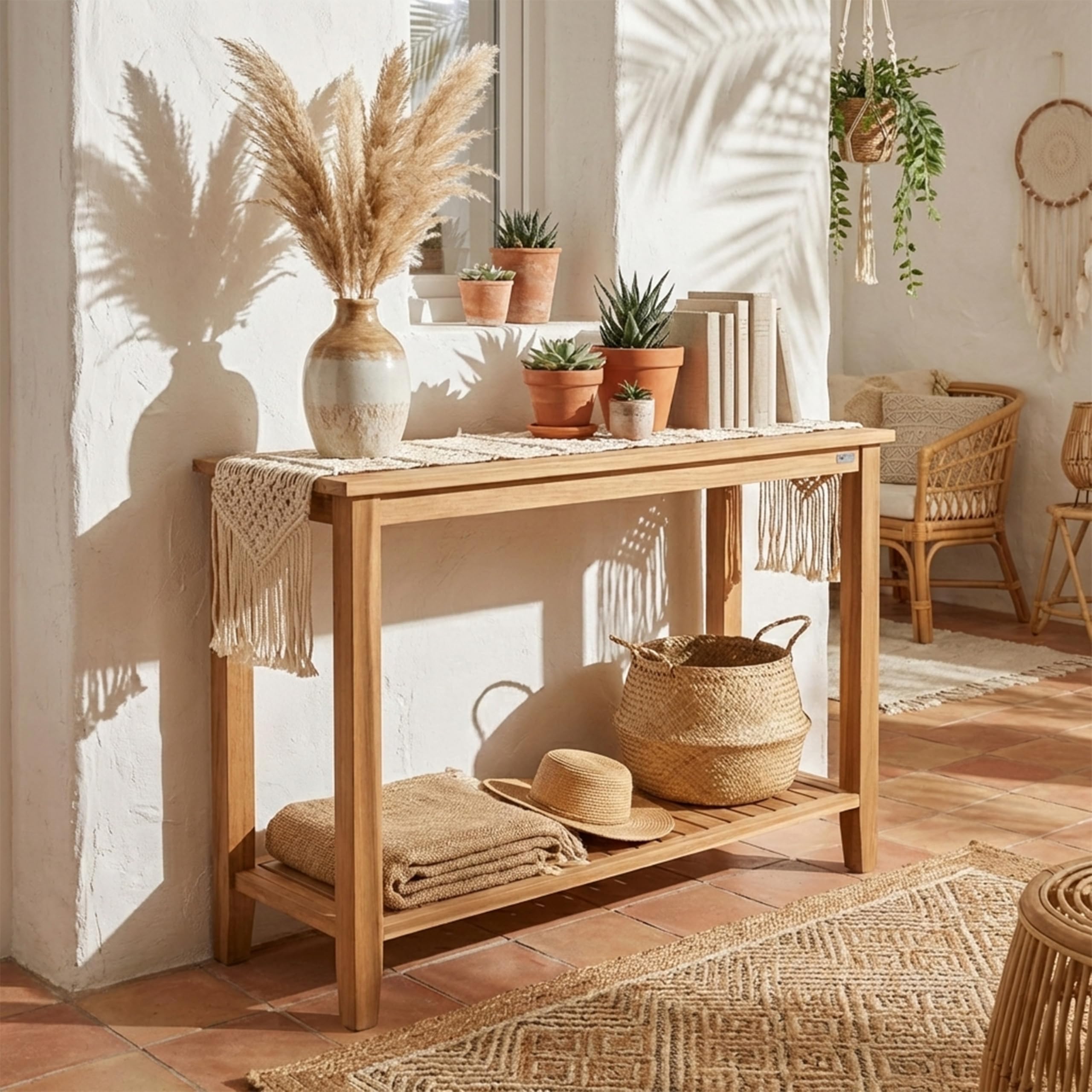 axi-niah-konsolentisch-teak-braun-120-cm-mit-ablage image 2