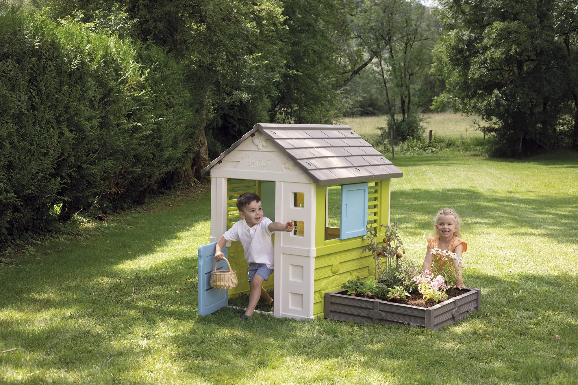 smoby-life-square-spielhaus-sandkasten-garten image 4