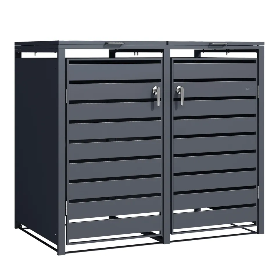 axi-lucas-m-lltonnenbox-anthrazit-2x240l-132-cm-metall image 1