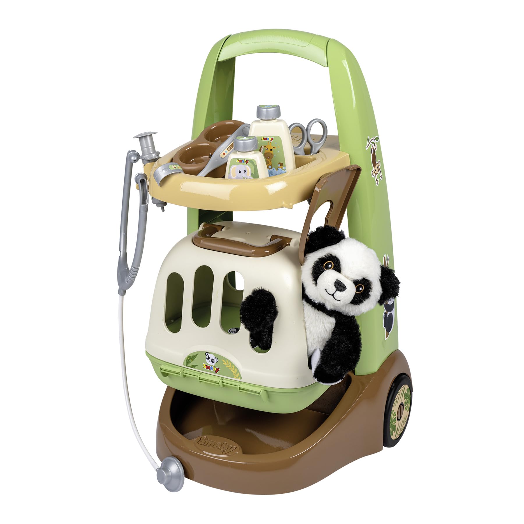 smoby-baby-care-tierarzt-trolley-mit-panda-pl-sch-ab-3-j image 1