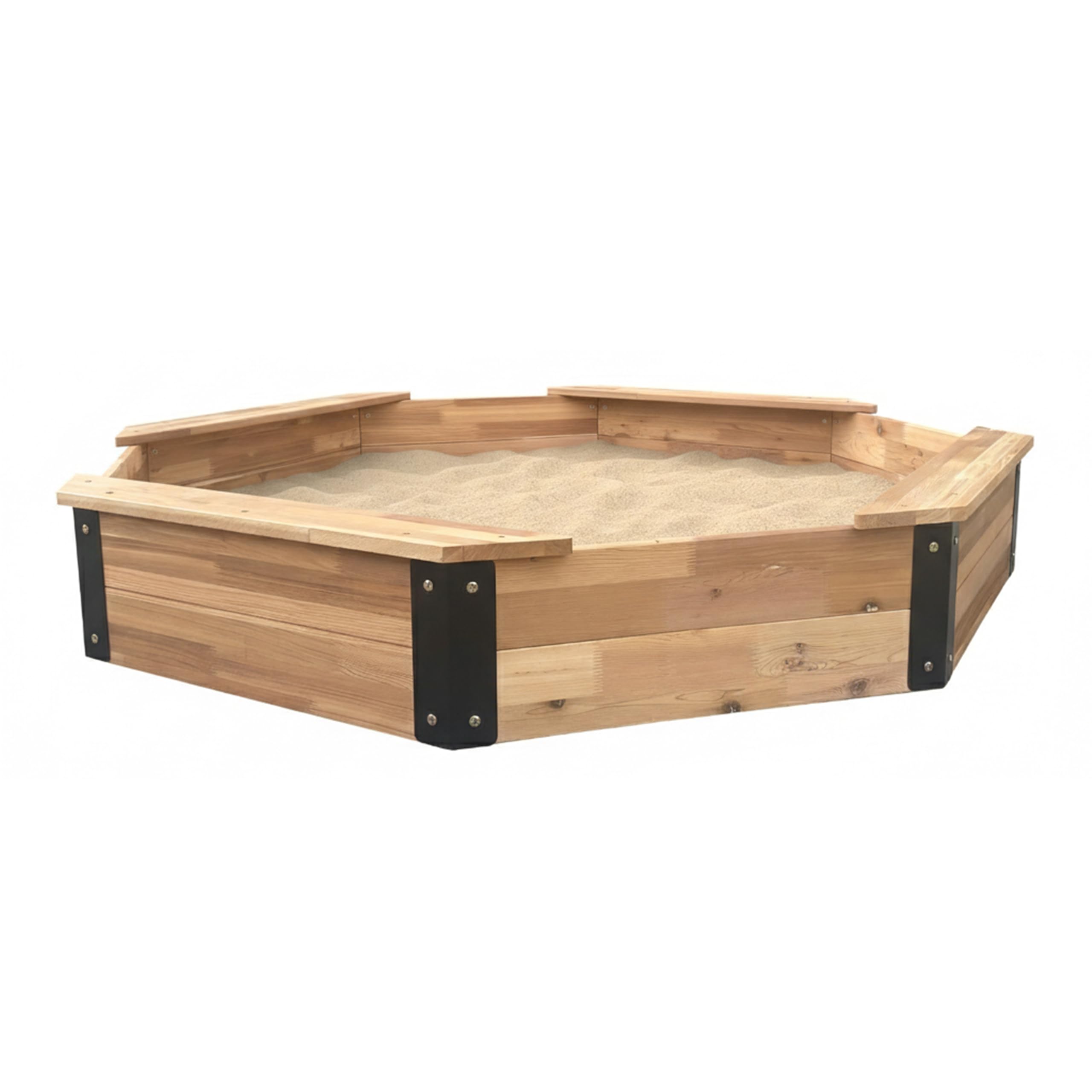 axi-onno-sandkasten-holz-199x199-cm-braun-anthrazit-abdeckung image 1