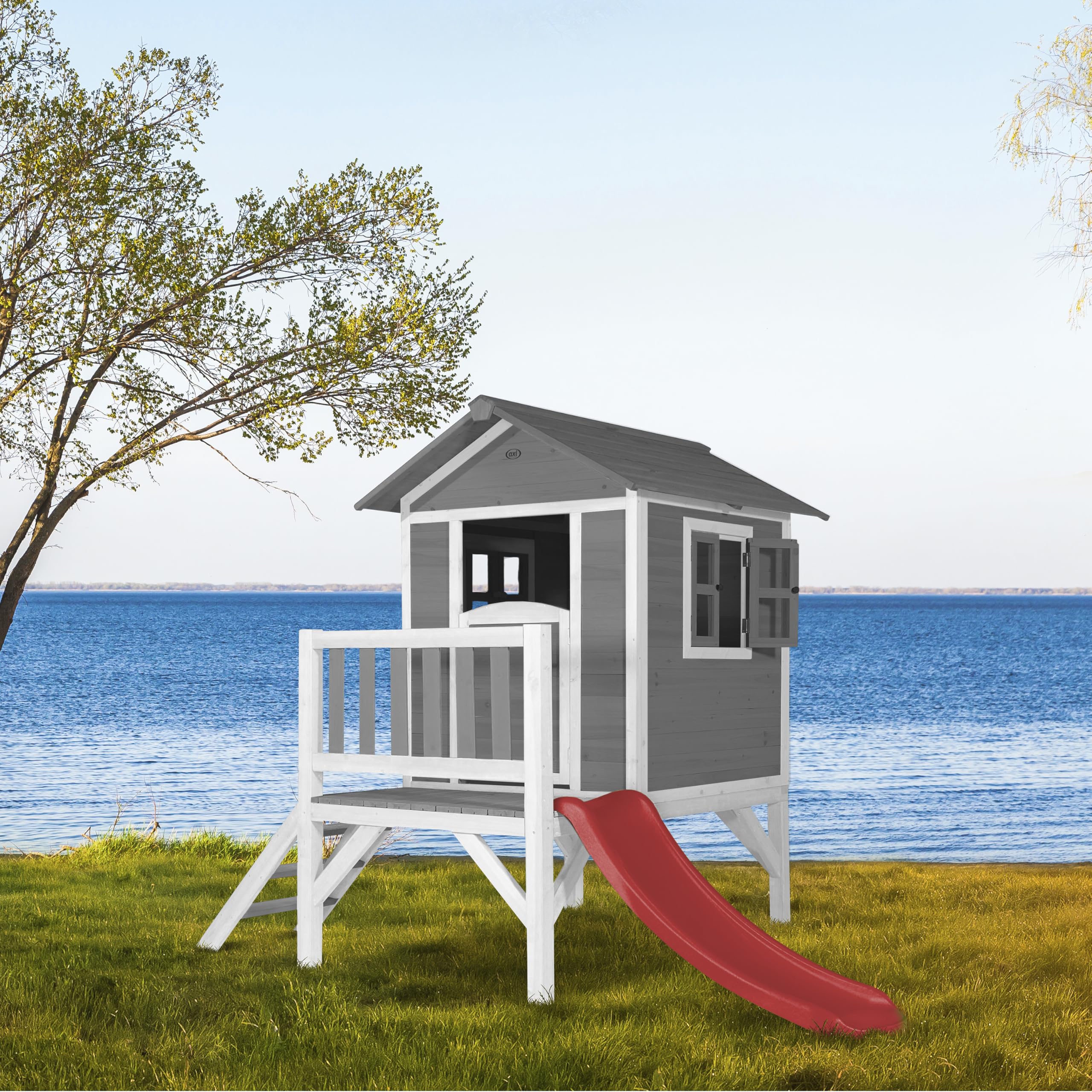 axi-beach-lodge-xl-stelzenhaus-holz-mit-roter-rutsche image 7