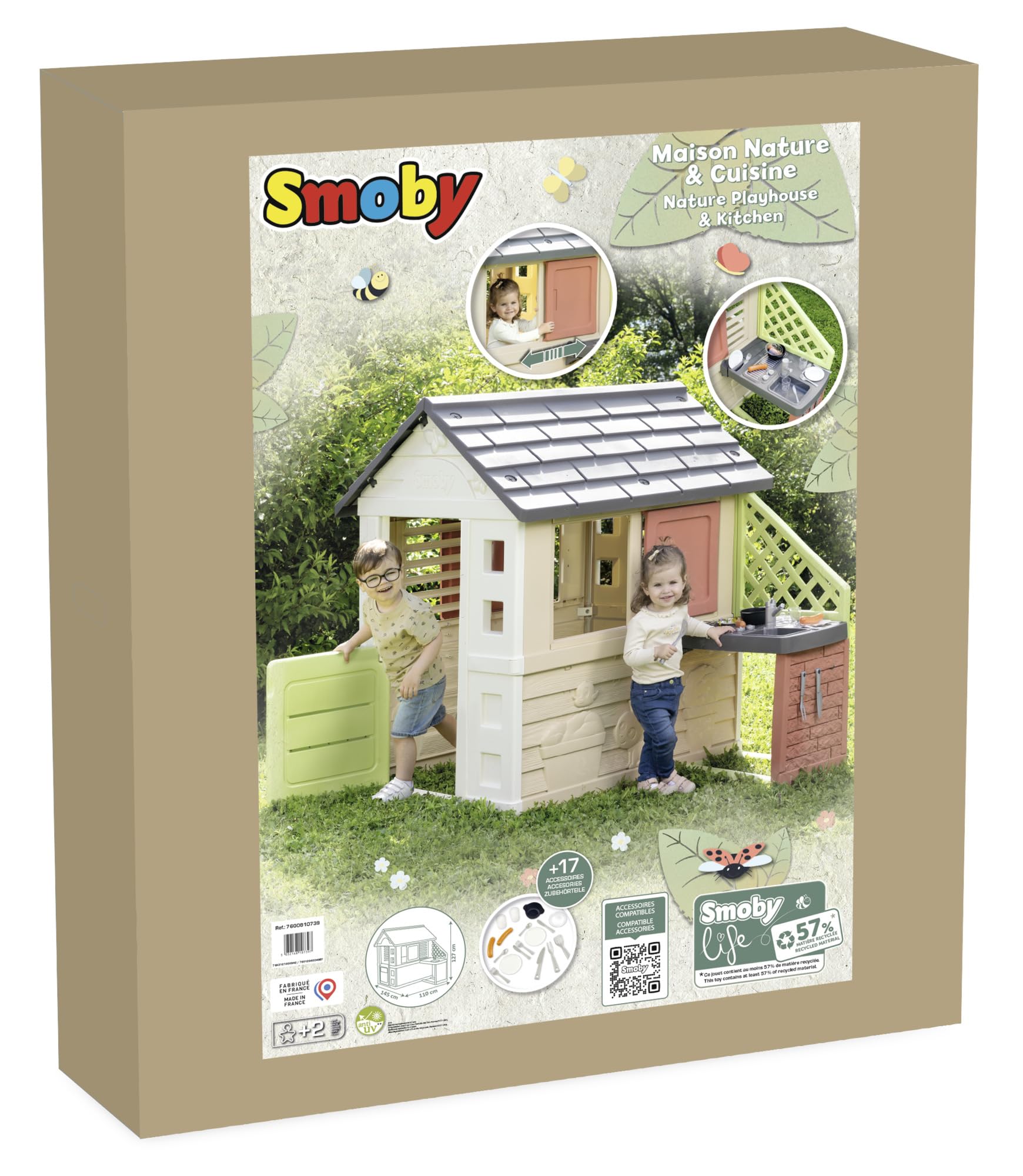smoby-life-natura-spielhaus-145-cm-mit-k-che-und-zubeh-r image 2