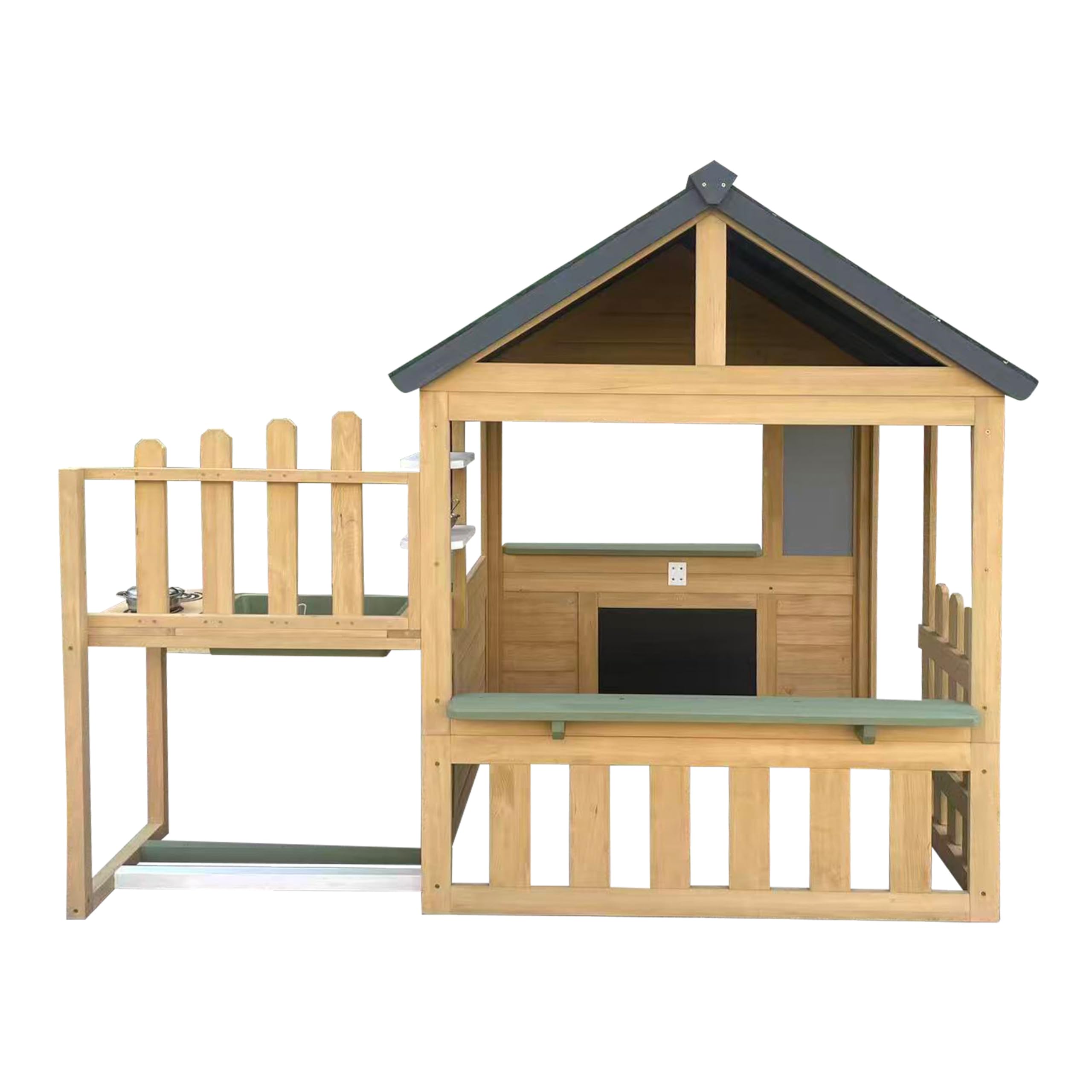 axi-lizz-spielhaus-holz-mit-spielk-che-braun-anthrazit image 2