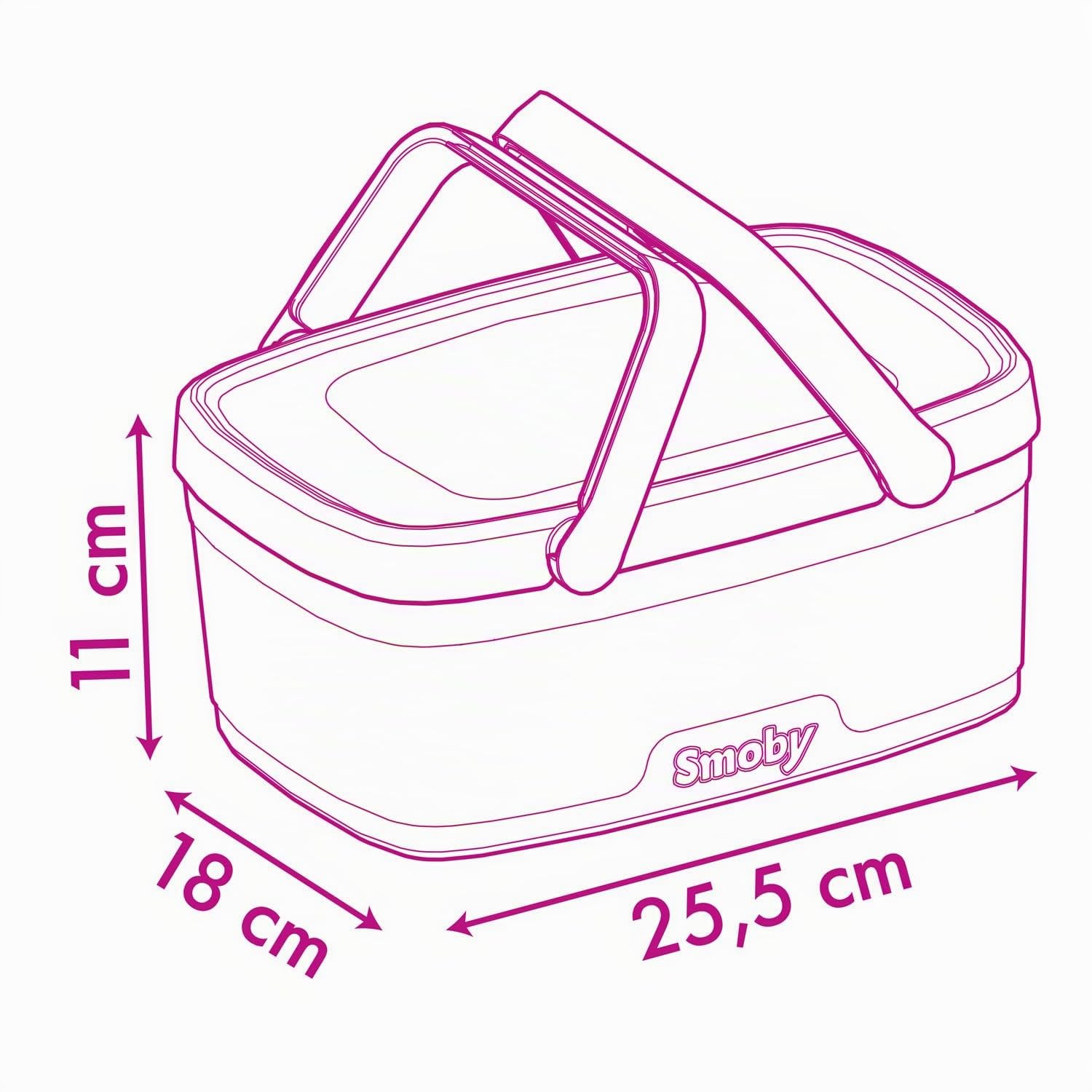 smoby-disney-prinzessinnen-2-in-1-picknickkorb-14-teile image 4