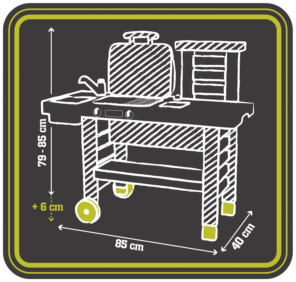 smoby-tefal-outdoor-gartenspielk-che-mit-grill-und-zubeh-r image 6
