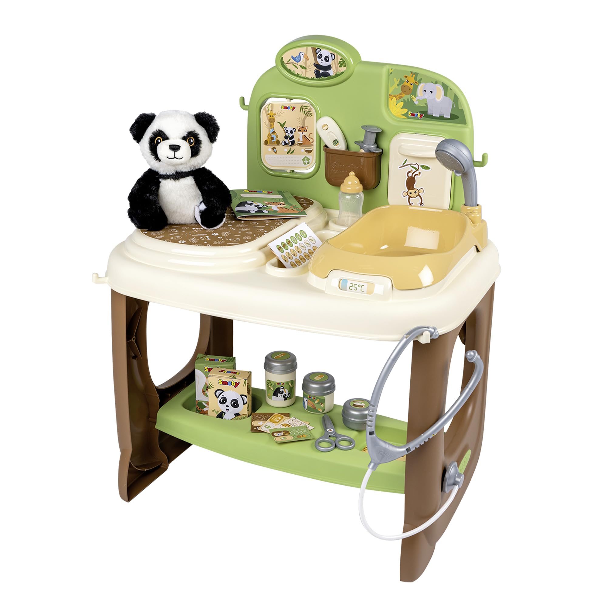 smoby-baby-care-tierarzt-klinik-spielset-mit-pl-sch-panda-ab-3-j image 1