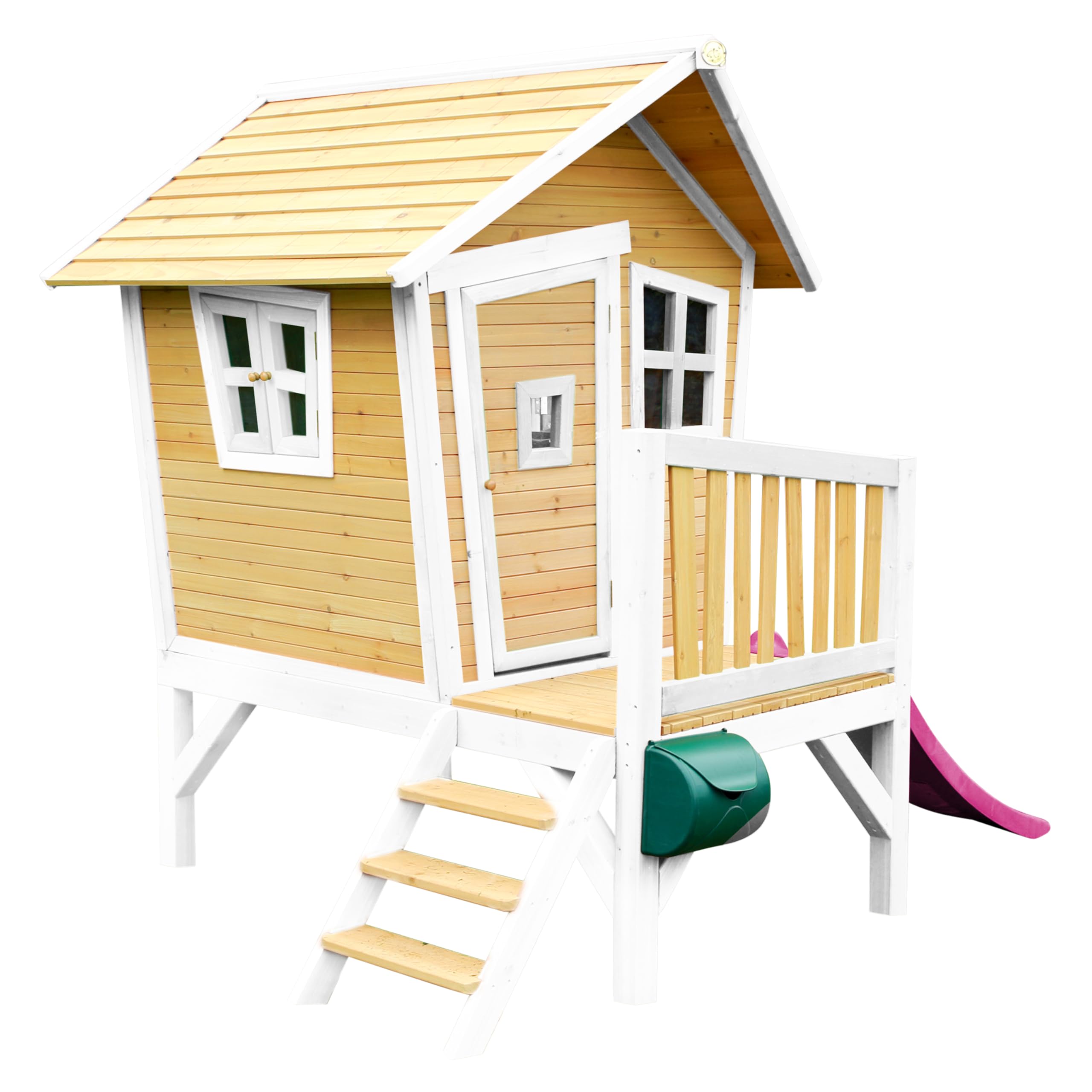 axi-crooked-robin-stelzenhaus-holz-mit-lila-rutsche image 5