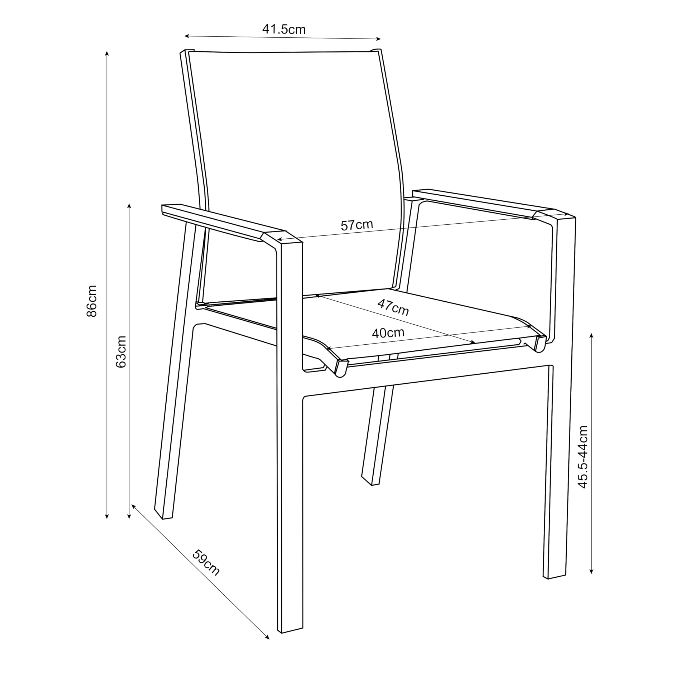 axi-alva-gartenstuhl-2er-anthrazit-alu-teak-sling image 3