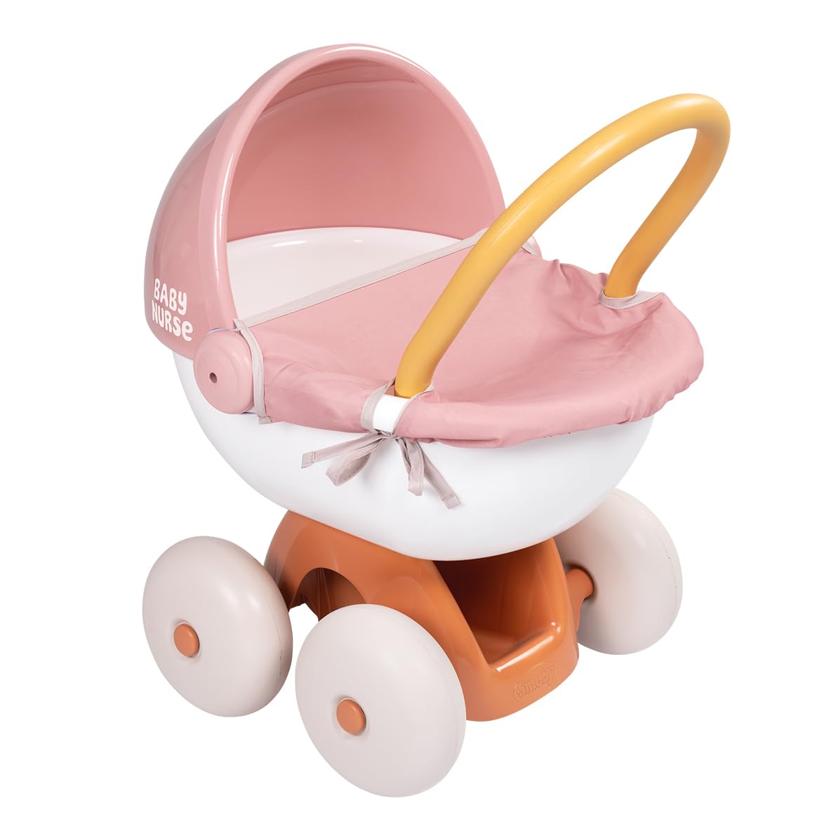 smoby-baby-nurse-puppenwagen-rosa-f-r-42-cm-puppen-leise-r-der image 1
