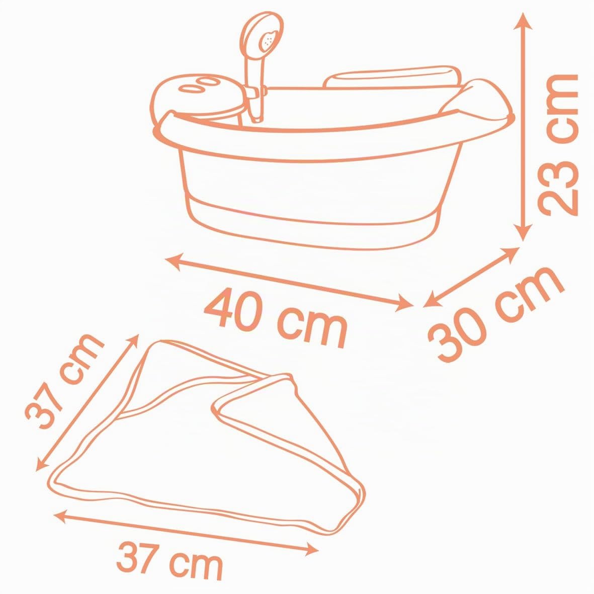 smoby-baby-nurse-puppen-badewanne-mit-led-f-r-puppen-bis-42-cm image 4