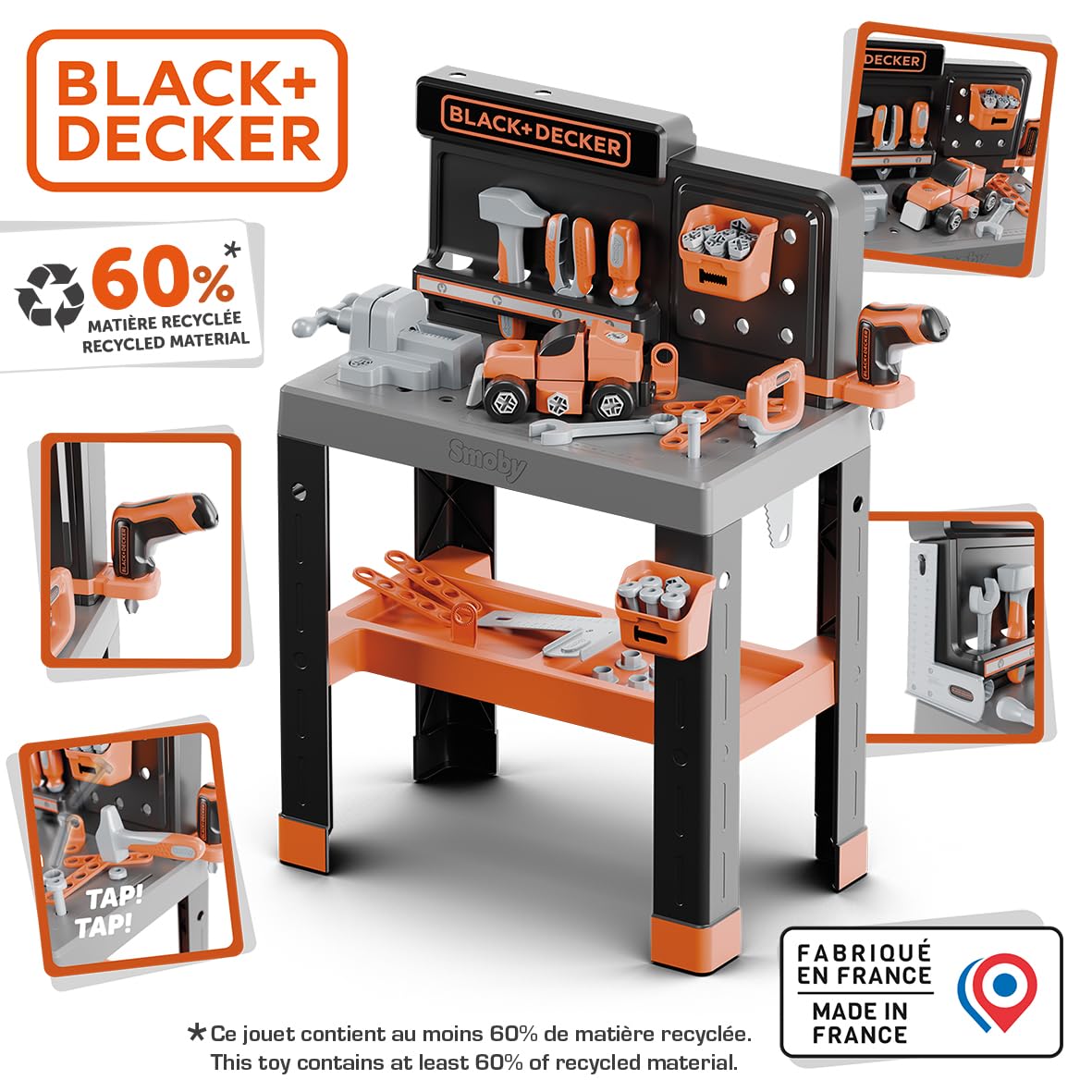 smoby-black-decker-pro-werkbank-79-teile-ab-3-jahren image 3