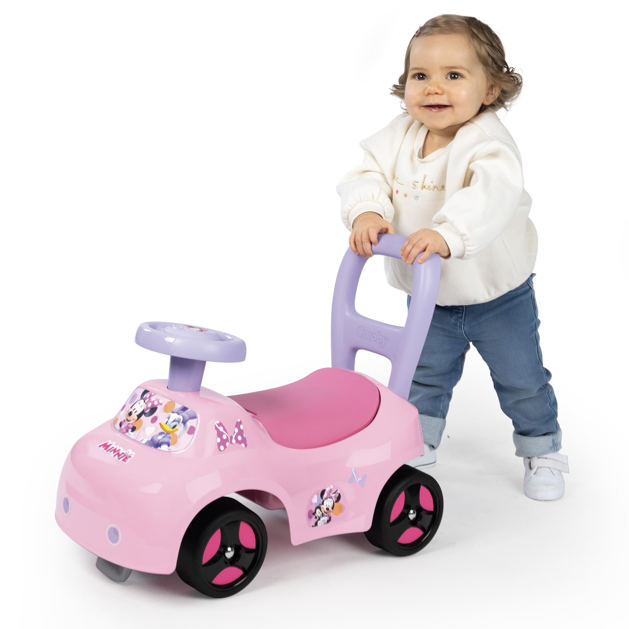 smoby-disney-minnie-mouse-rutscher-auto-hupe-staufach-10-mon image 5