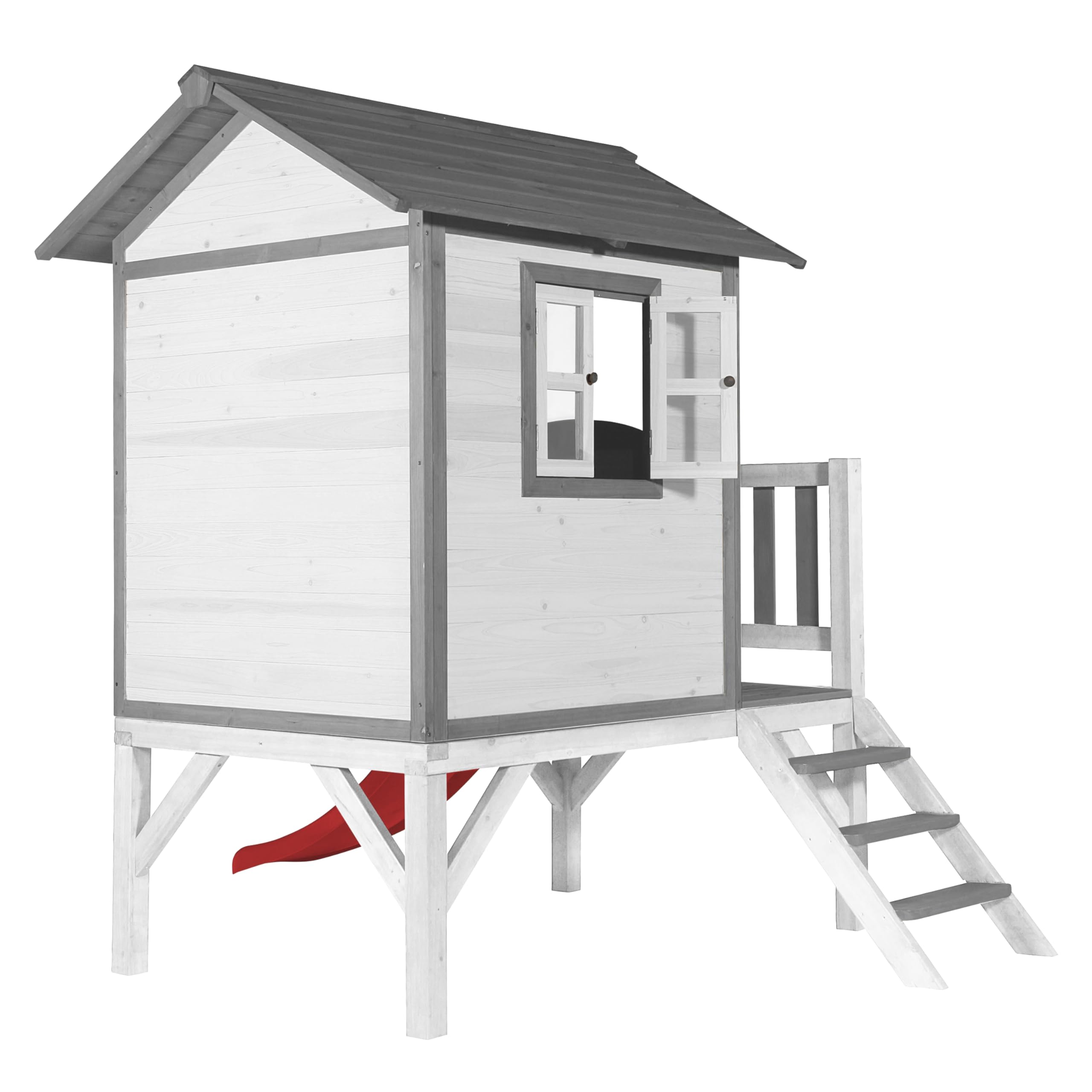 axi-beach-lodge-xl-spielhaus-wei-rote-rutsche-holz image 5