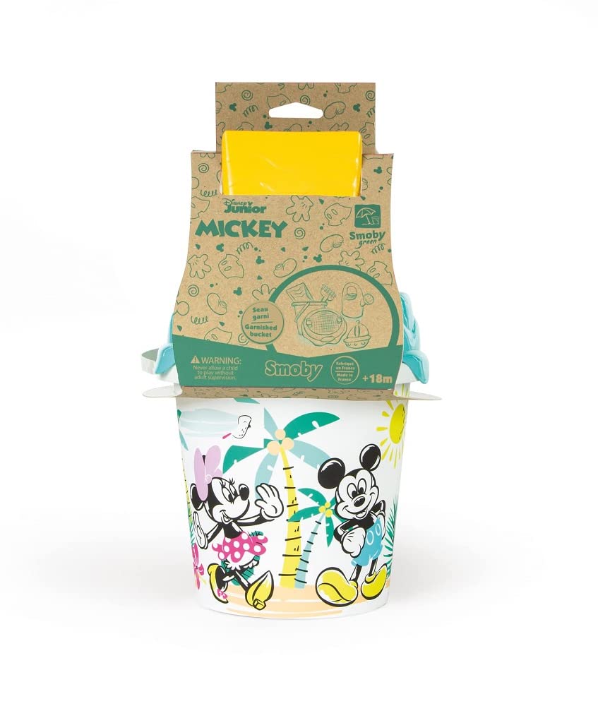 smoby-green-micky-eimer-set-blau-sandspielzeug-6-teilig image 2