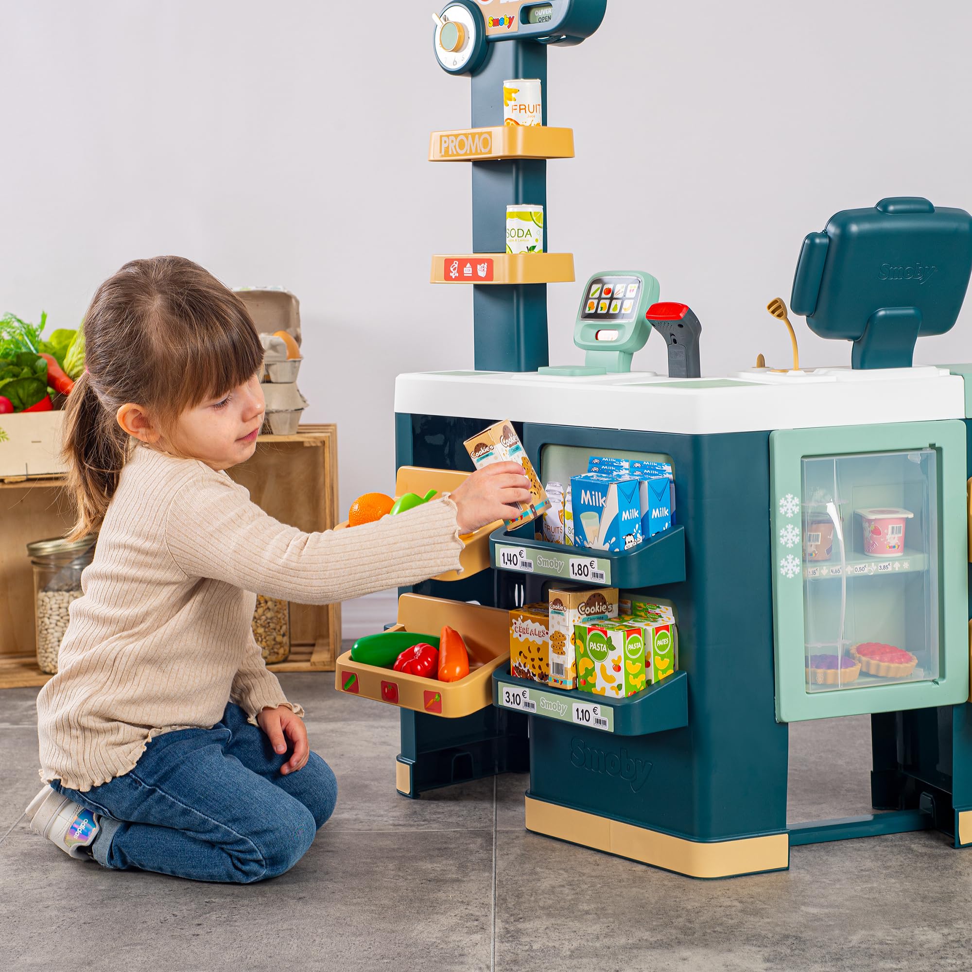 smoby-life-supermarkt-maxi-kaufladen-mit-einkaufswagen image 5