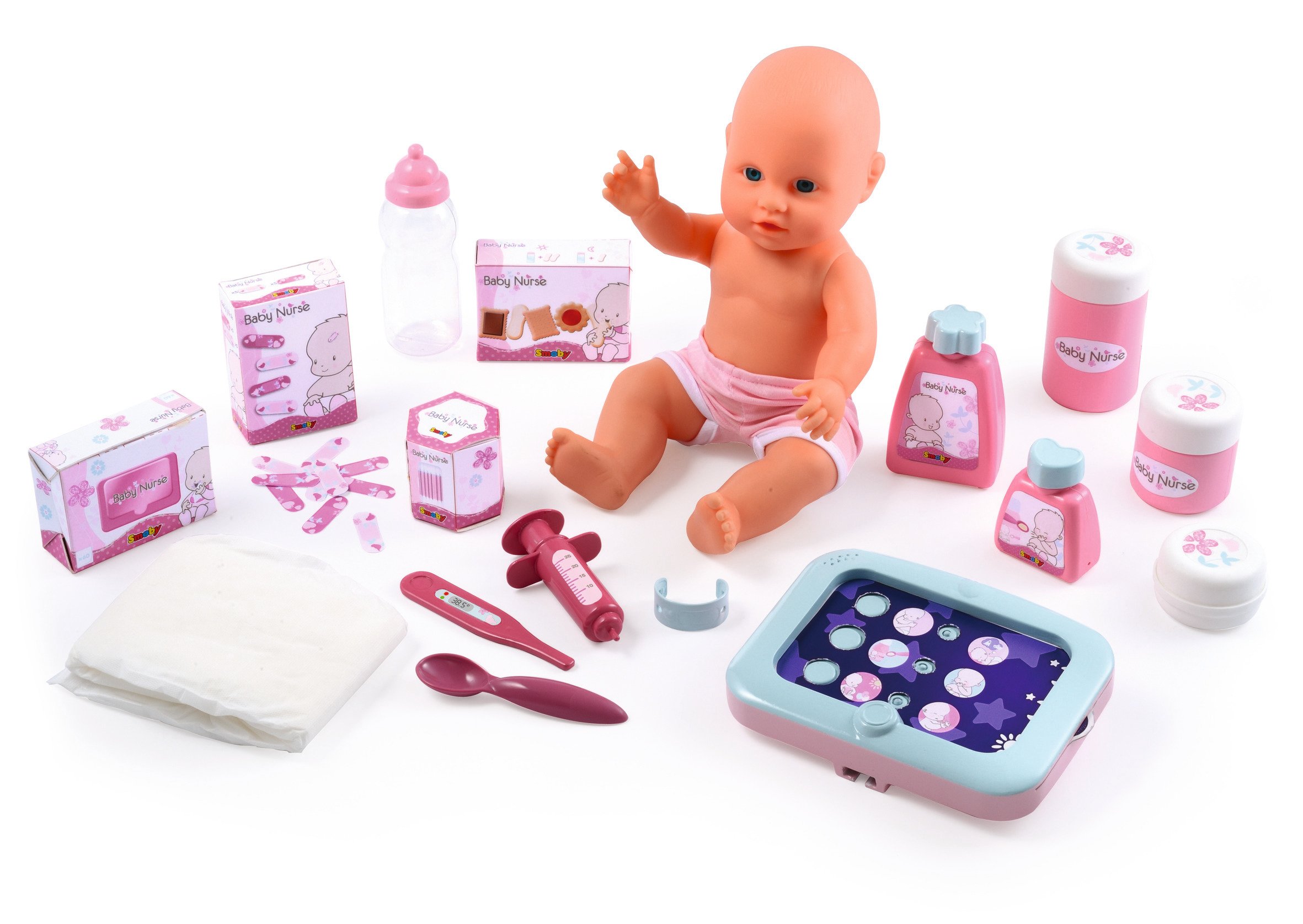 smoby-baby-nurse-puppenpflege-station-puppenstation-32-cm-puppe image 5