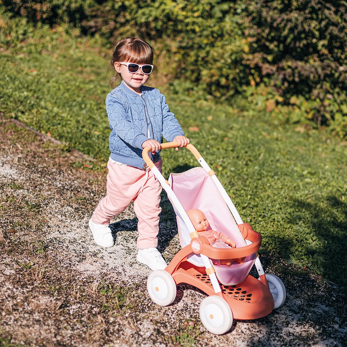 smoby-baby-nurse-puppenwagen-42-cm-mit-tasche-ab-18-monate image 5