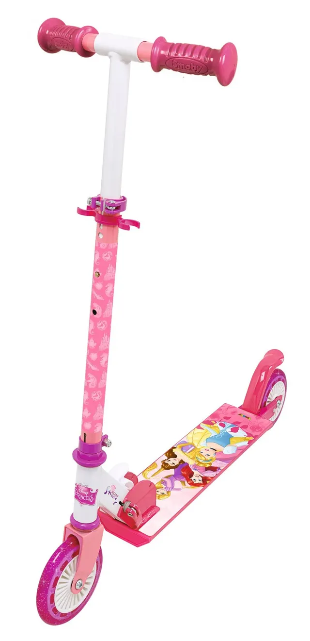 smoby-disney-princess-7600750345-roller-pink-mit-bremse image 1