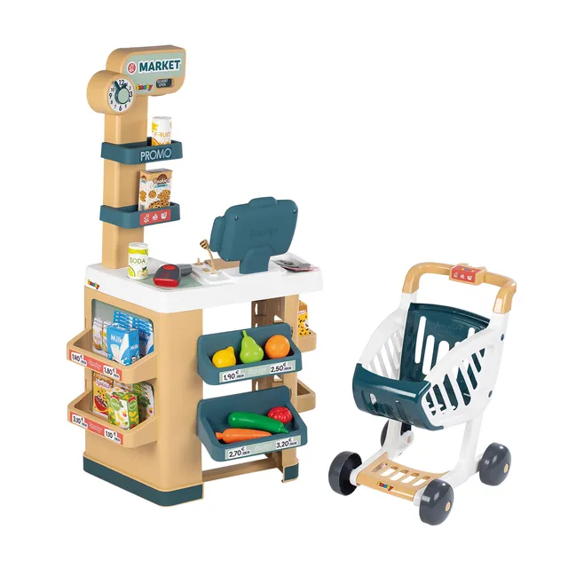 smoby-life-supermarkt-spielsupermarkt-mit-einkaufswagen image 1