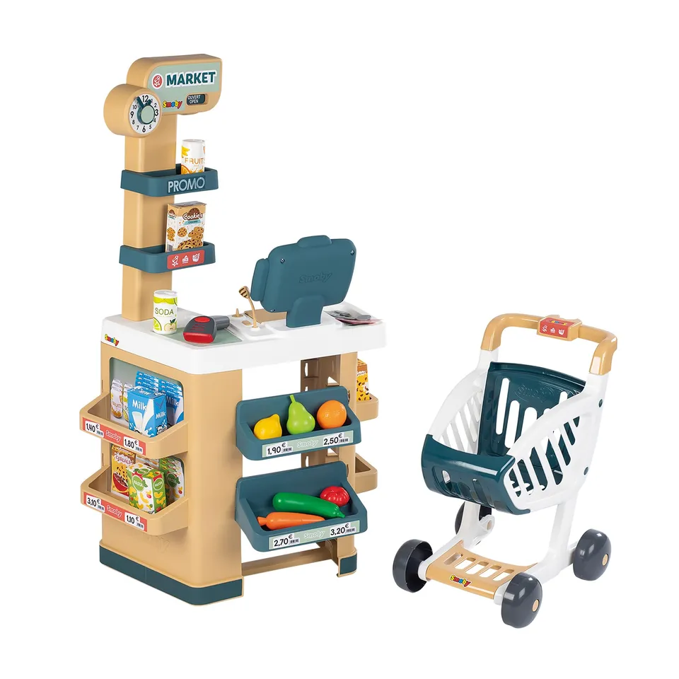 smoby-life-supermarkt-spielsupermarkt-mit-einkaufswagen image 1