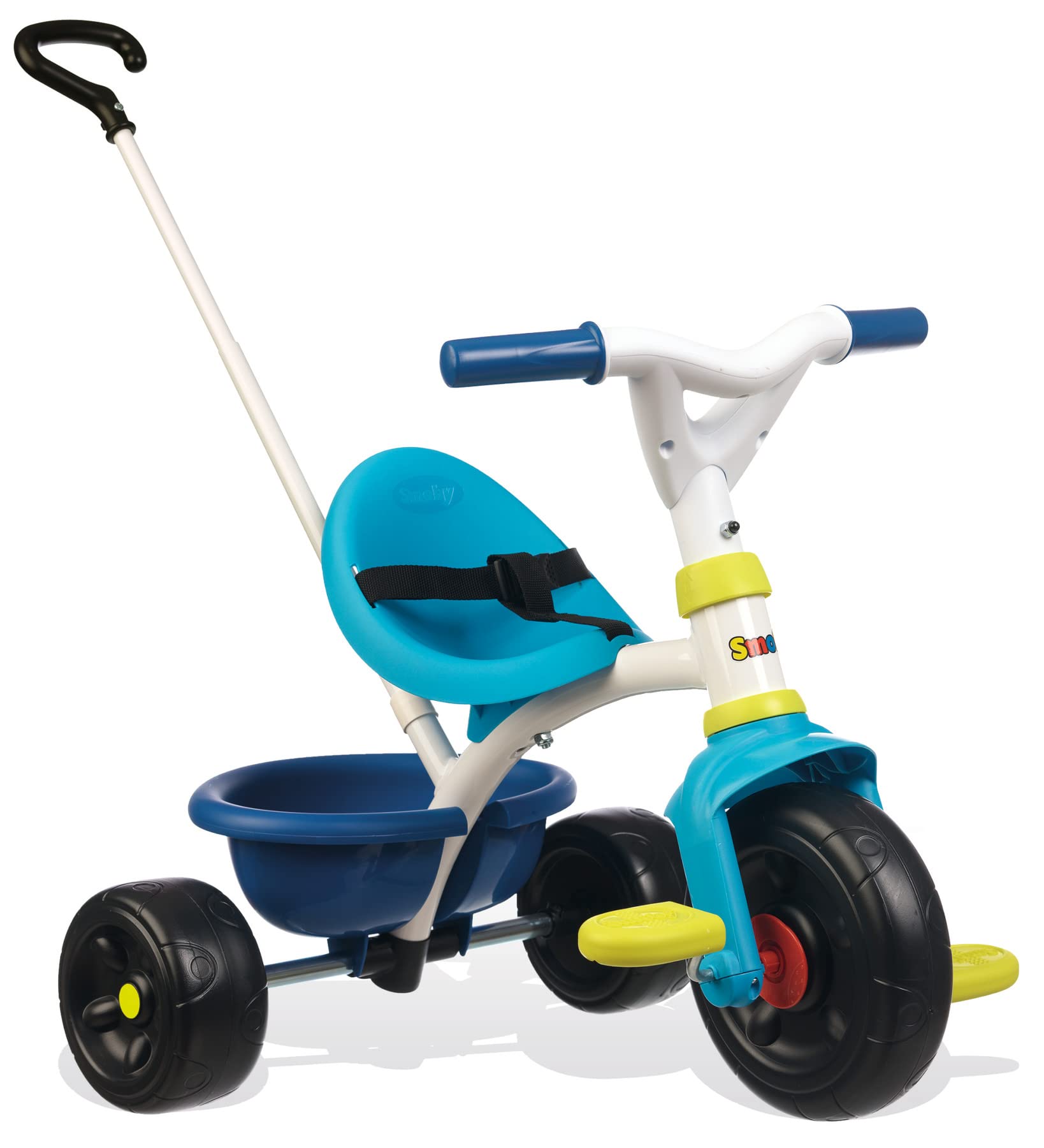 smoby-life-be-fun-dreirad-blau-mit-schubstange-ab-15-monaten image 1