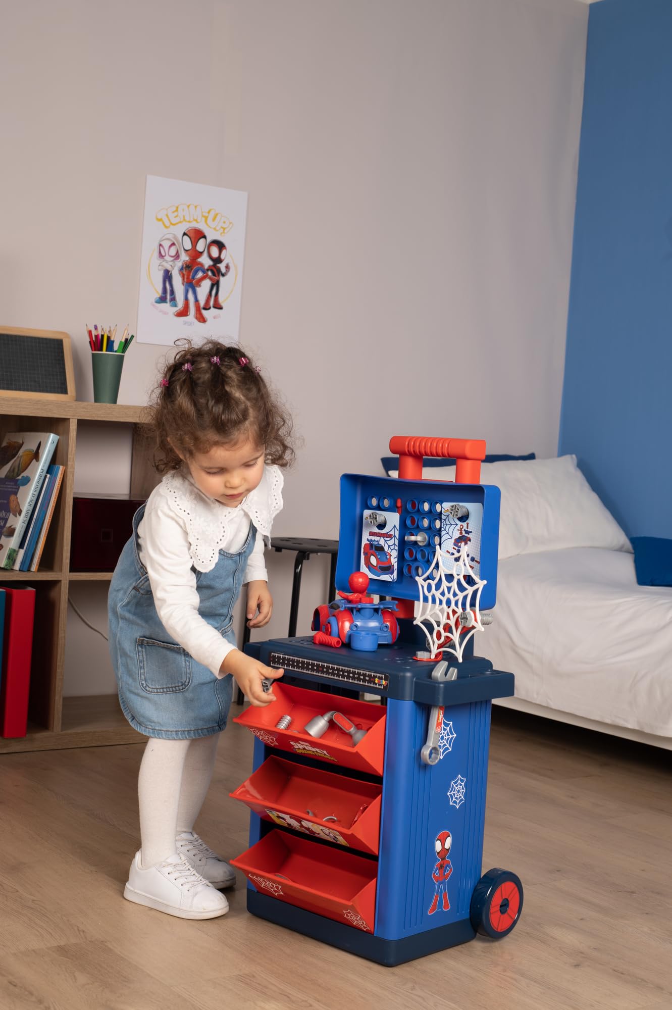 smoby-spidey-werkzeug-trolley-mit-figur-und-werkzeug image 6