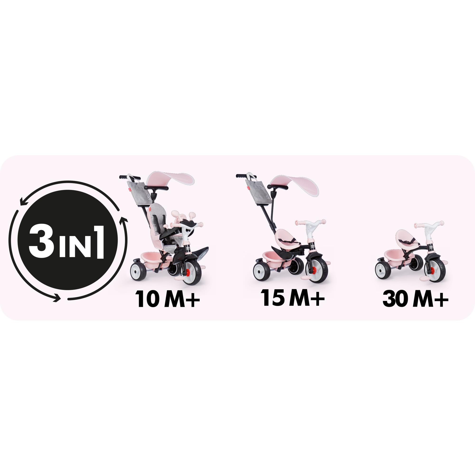 smoby-life-baby-driver-ros-dreirad-3-in-1-ab-10-monate image 3