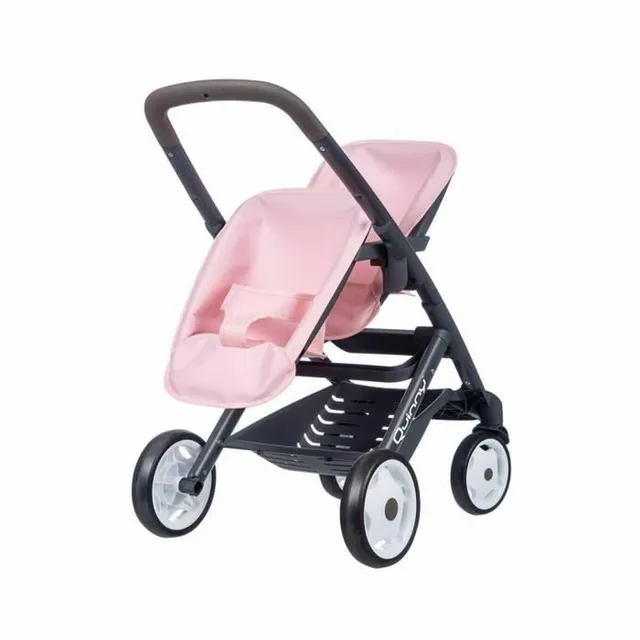 smoby-maxi-cosi-zwillings-puppenwagen-rosa-42cm-ab-3j image 1