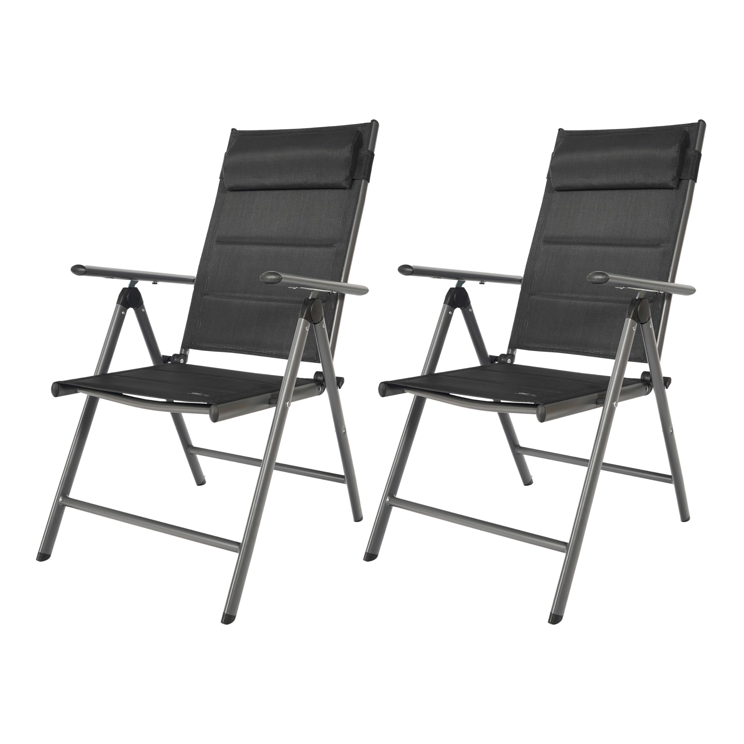 axi-mack-campingstuhl-klappstuhl-anthrazit-2er-set-verstellbar image 1