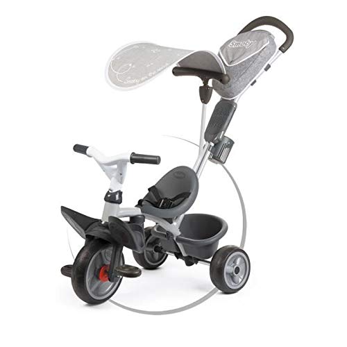 smoby-baby-driver-komfort-titan-dreirad-3in1-grau image 5