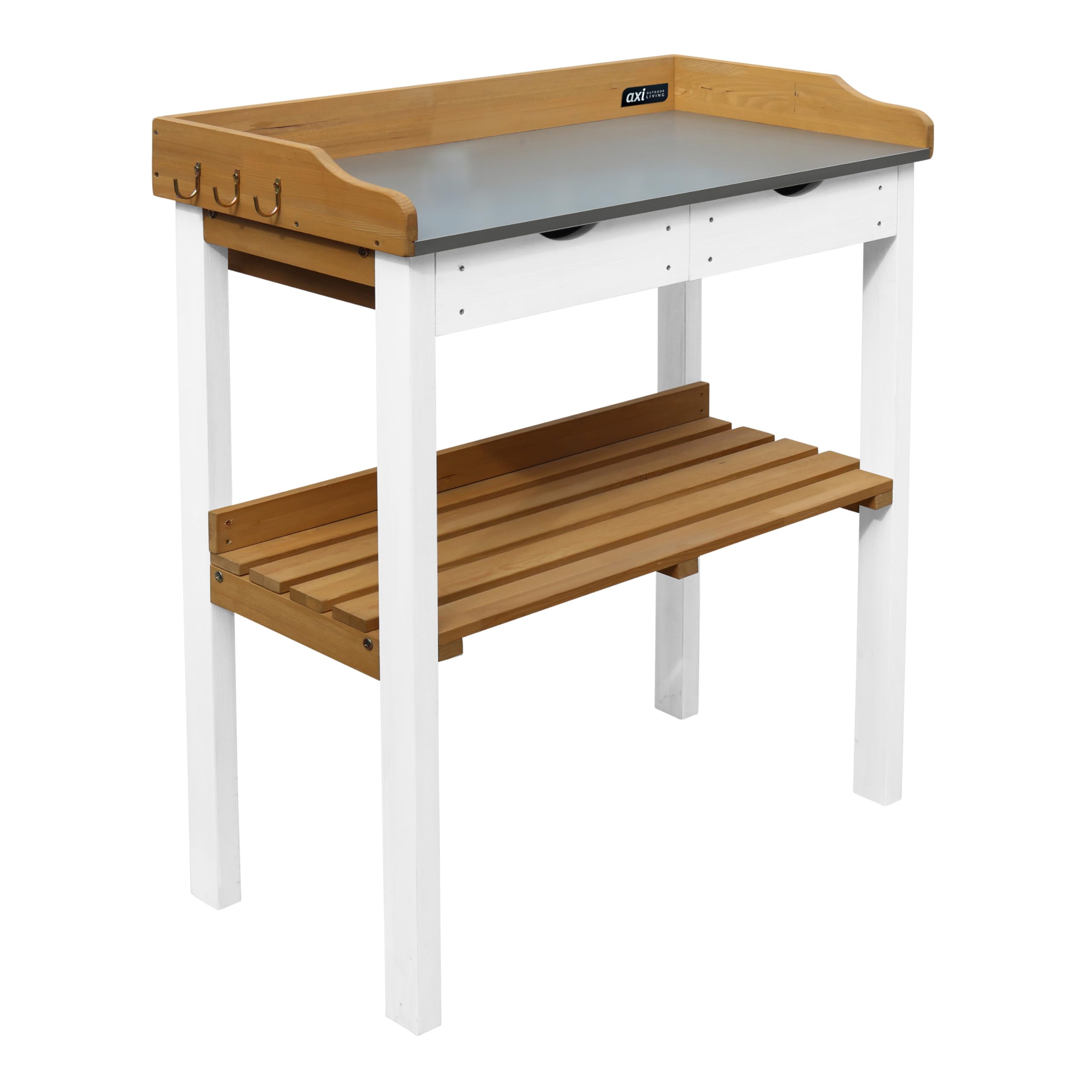 axi-pflanztisch-g-rtnertisch-holz-zink-2-schubladen-braun-wei image 7