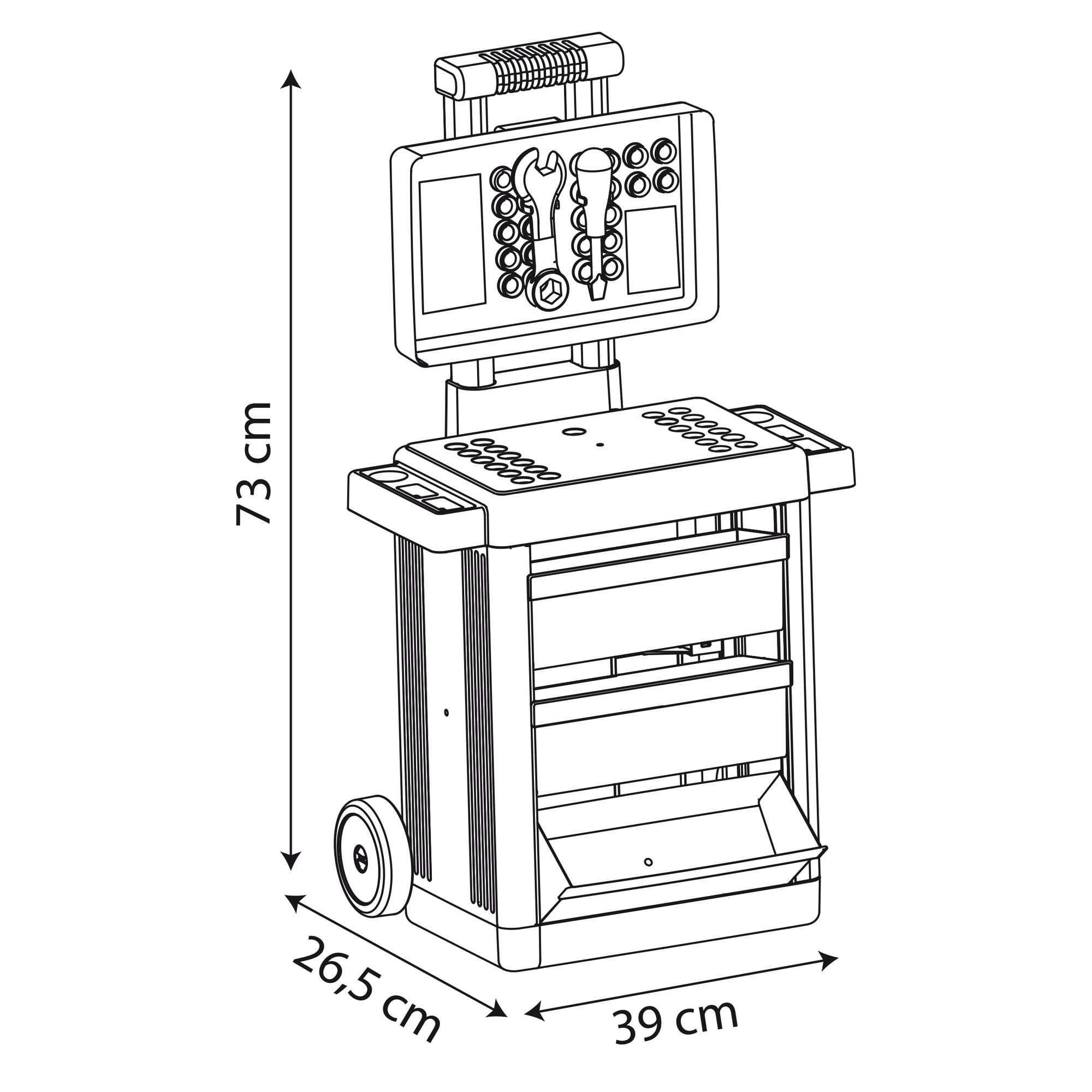 smoby-spidey-werkzeug-trolley-mit-figur-und-werkzeug image 2