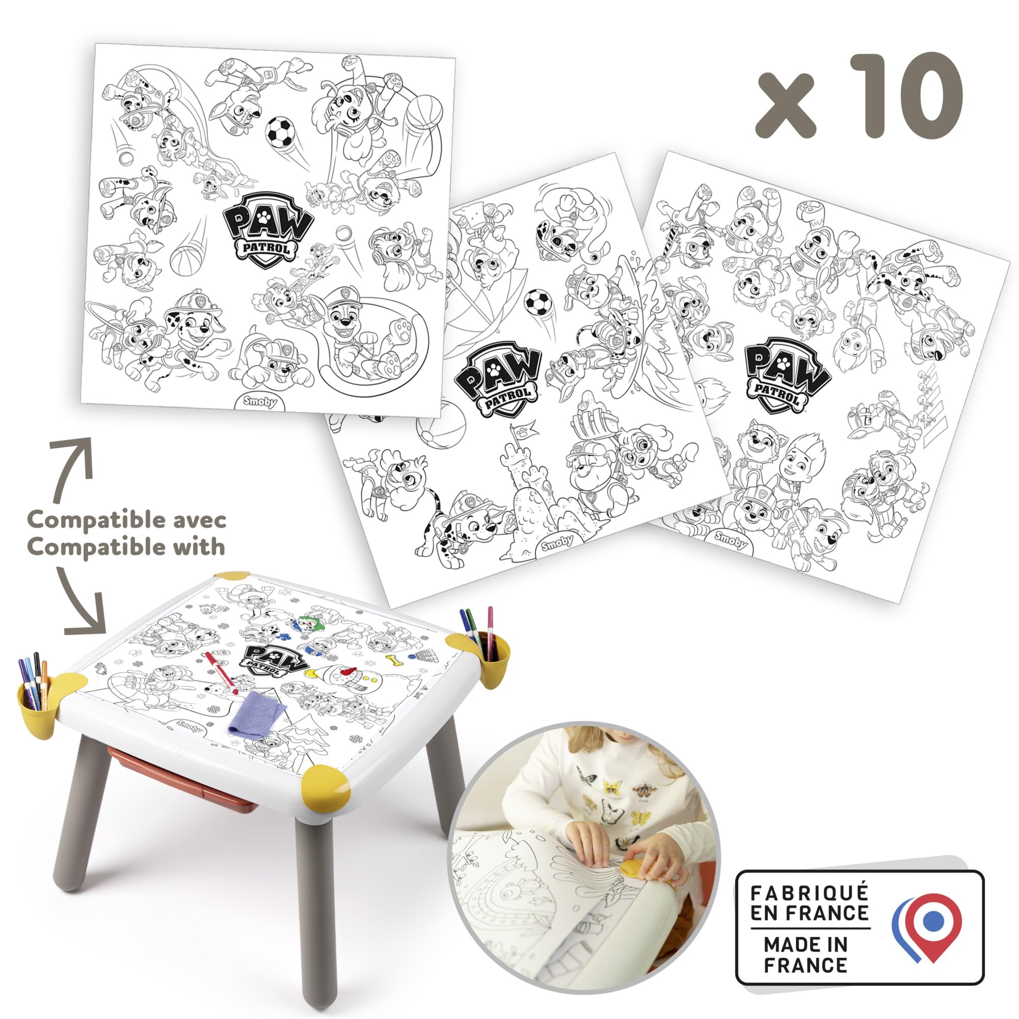 smoby-paw-patrol-xxl-ausmalbl-tter-10er-set-ab-3-jahren image 2