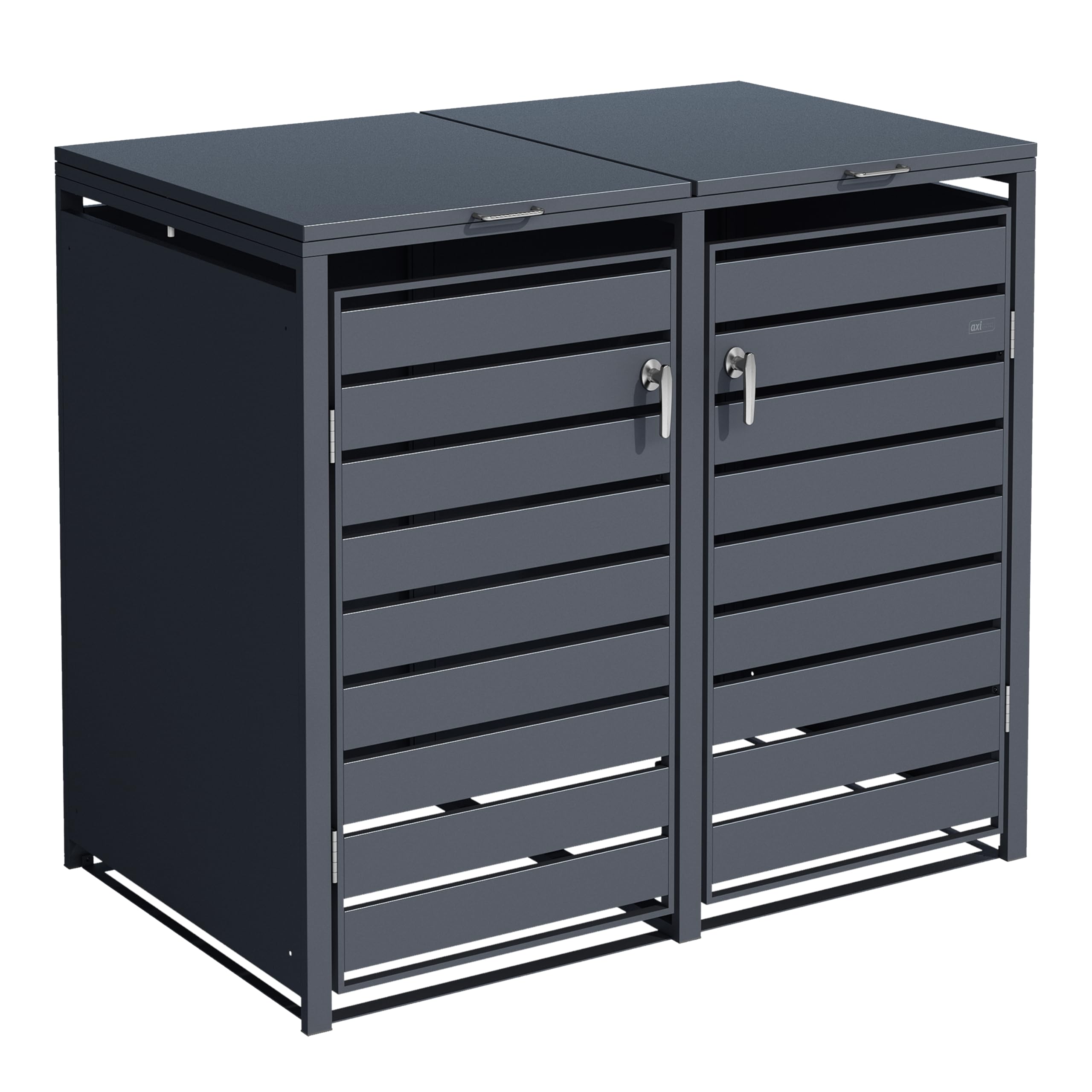 axi-lucas-m-lltonnenbox-anthrazit-2x240l-132-cm-metall image 6