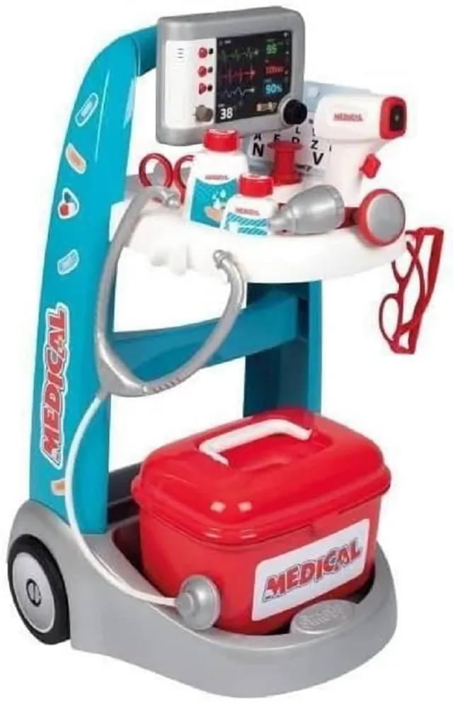 smoby-baby-care-doktor-trolley-elektronisch-ab-3-jahre image 1