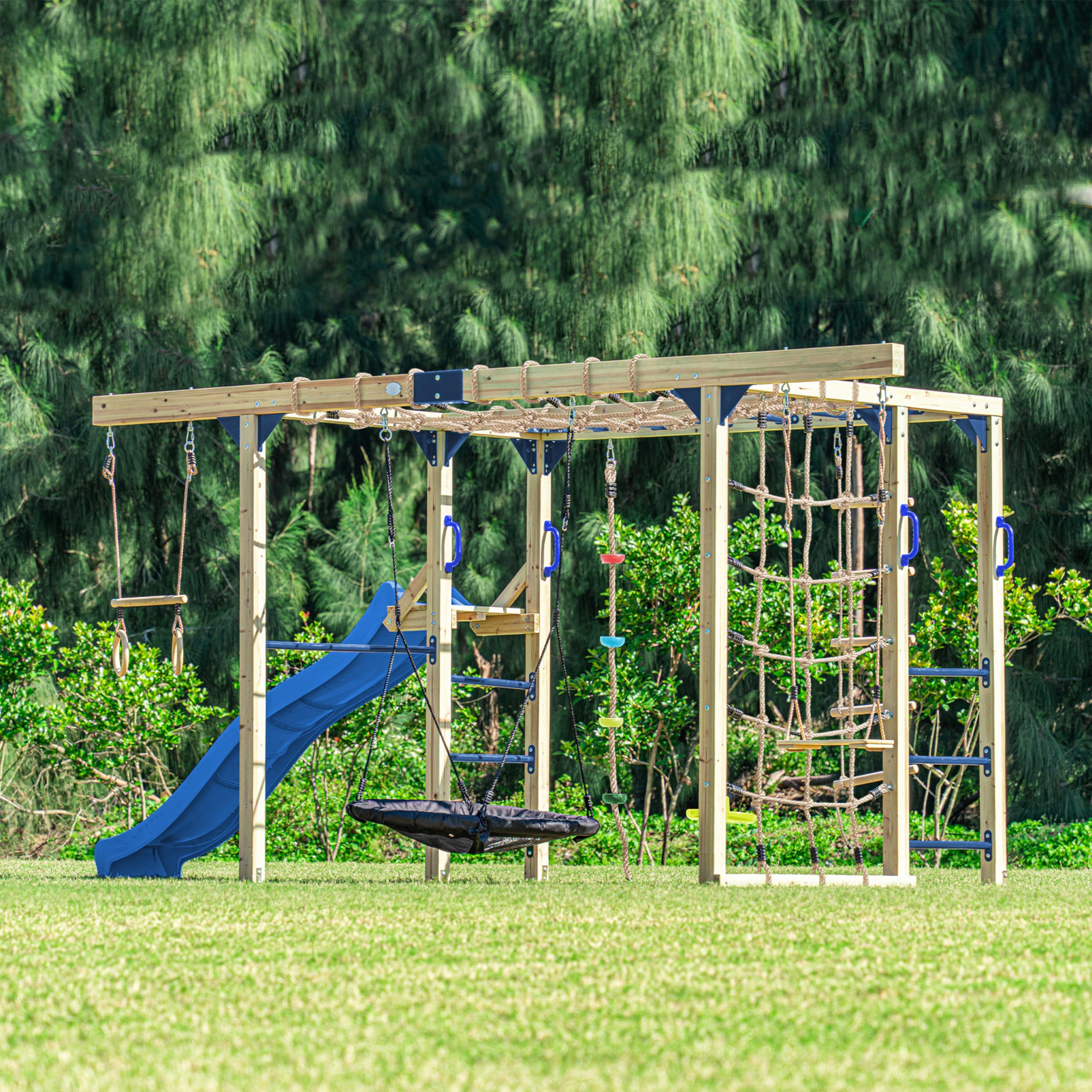 axi-boris-kletterger-st-holz-blau-mit-rutsche-220-cm image 7
