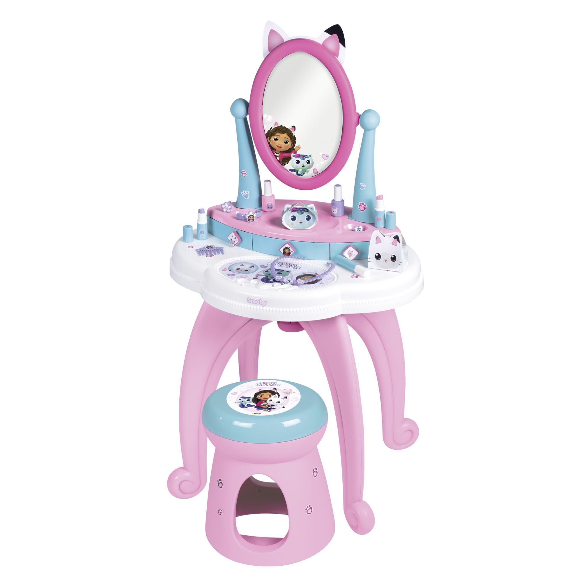 smoby-gabby-s-dollhouse-frisiersalon-mit-spiegel-ab-3-j image 1
