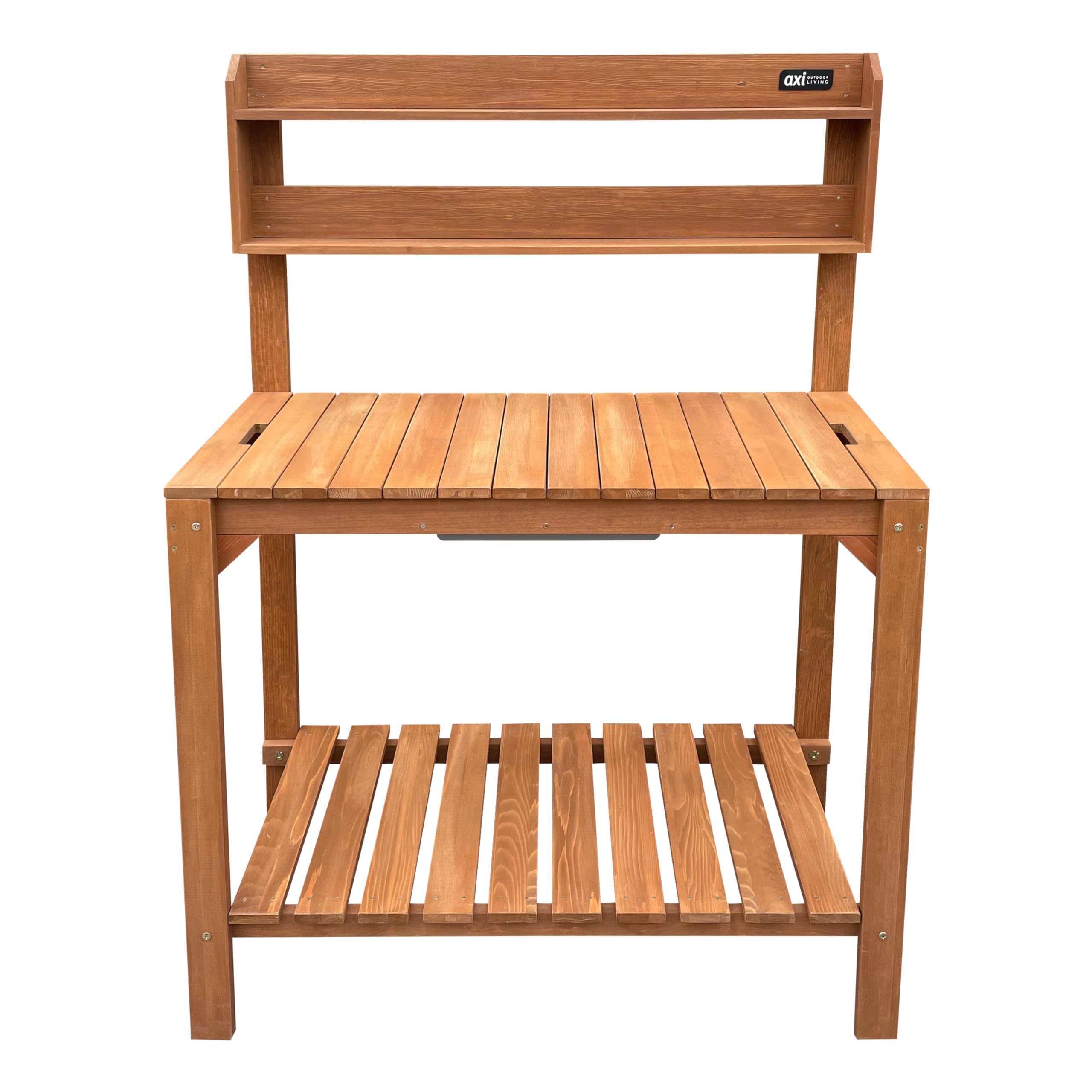 axi-classic-pflanztisch-holz-braun-100-cm-mit-wanne image 2