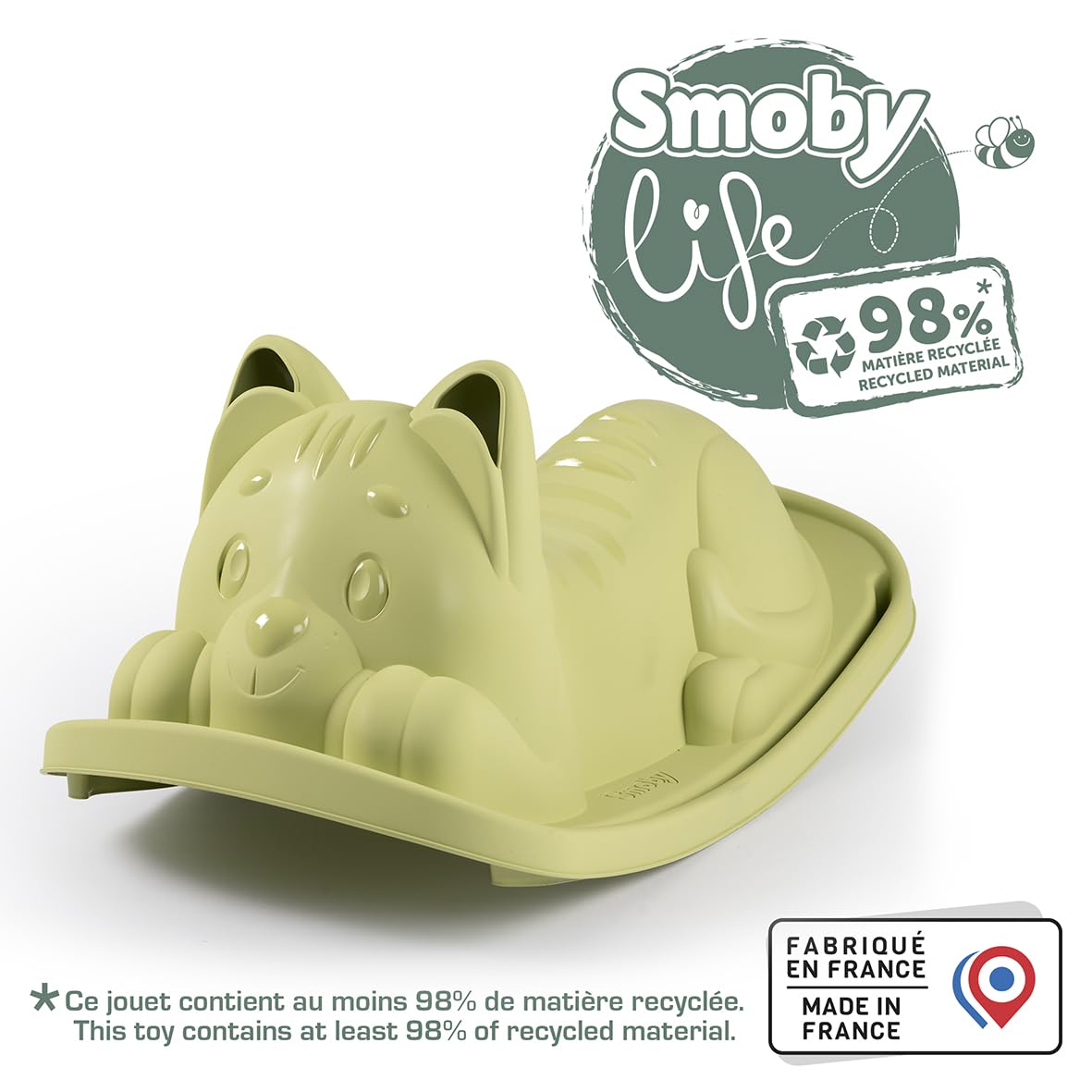 smoby-life-wippe-gr-ne-katze-schaukel-ab-18-monaten image 2