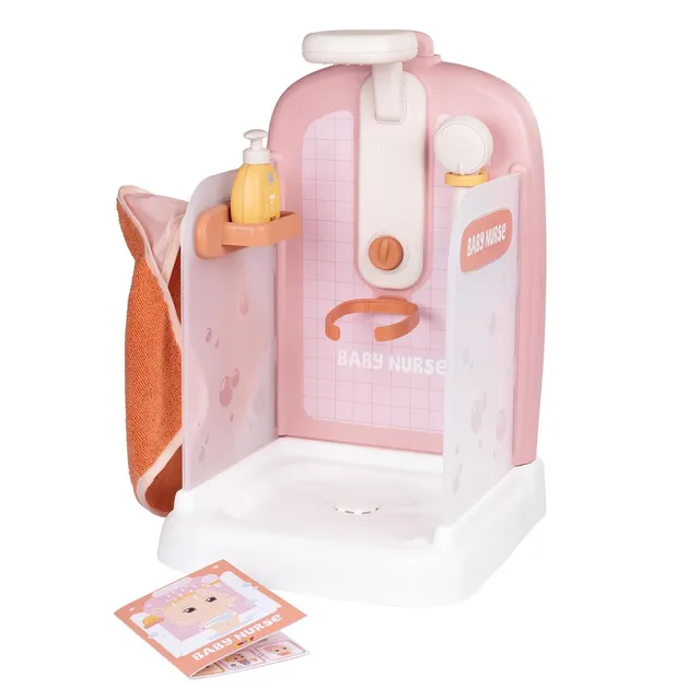 smoby-baby-nurse-puppen-dusche-puppendusche-rosa-ab-3-jahre image 1
