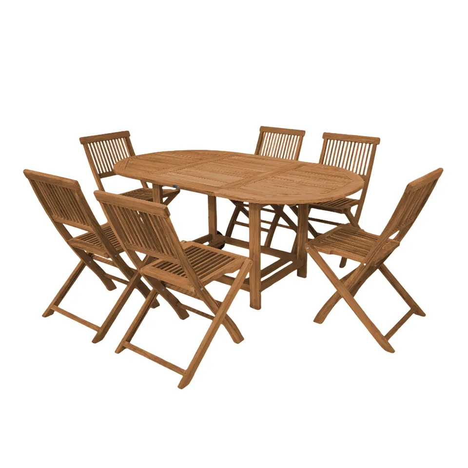 axi-jadi-gartenset-teak-oval-6-personen-klappbar image 1