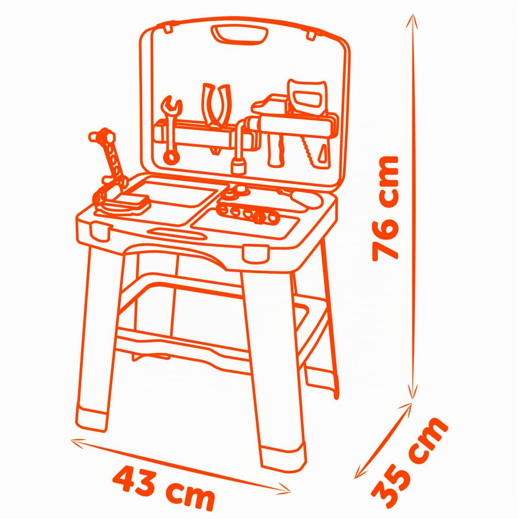 smoby-black-decker-bricolo-smart-werkzeugkoffer-werkbank-ab-3-jahren image 4
