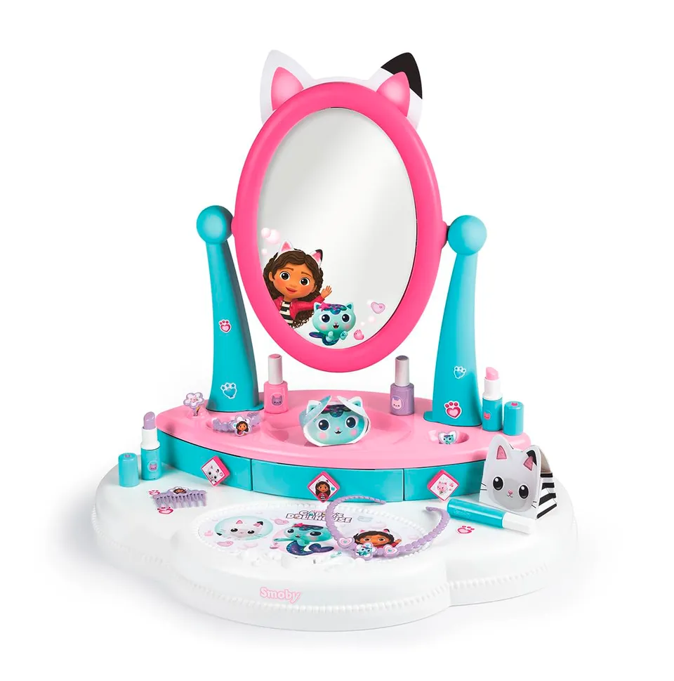 smoby-gabby-s-dollhouse-frisiertisch-schminktisch-mit-zubeh-r image 1