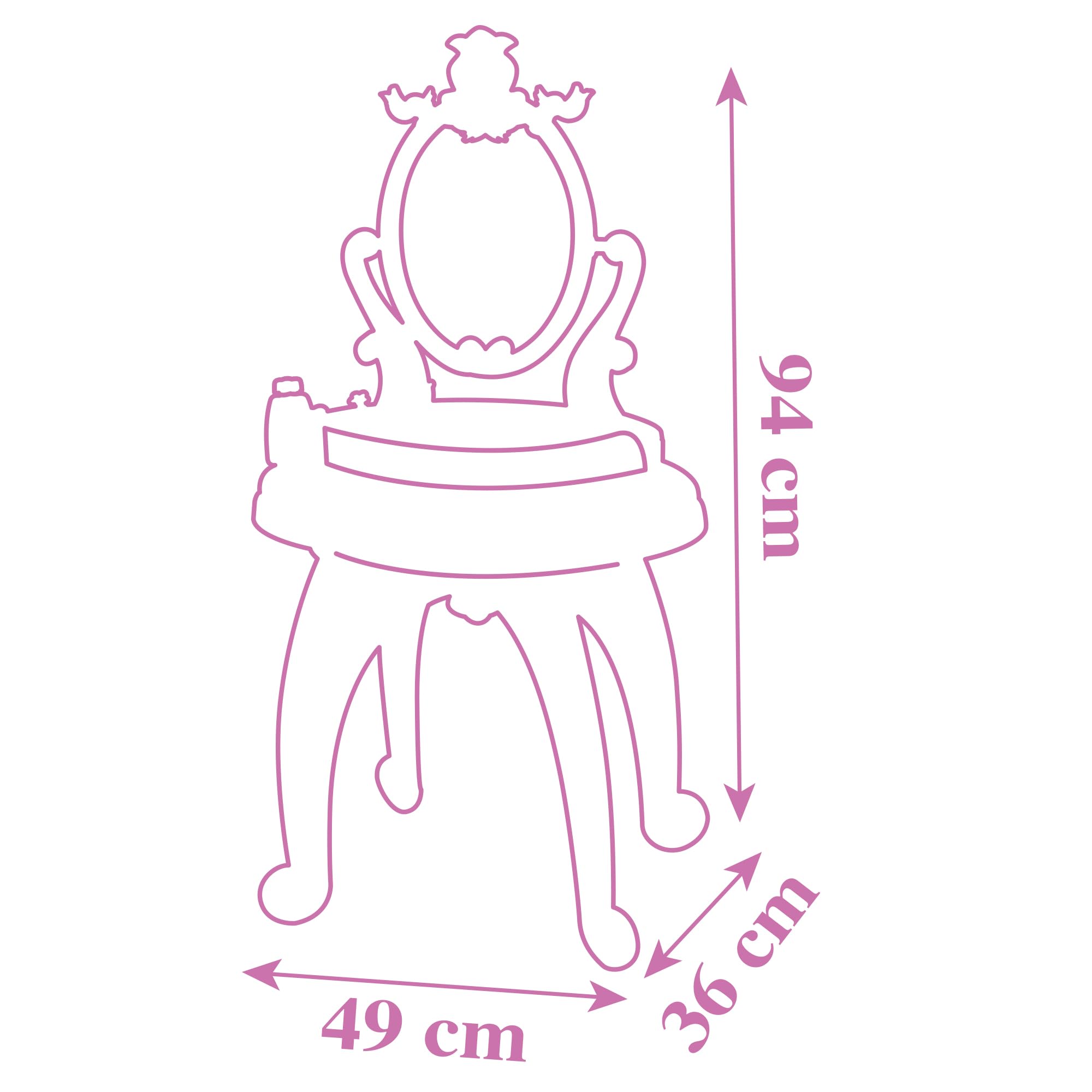 smoby-disney-princess-frisier-und-schminktisch-mit-hocker image 3