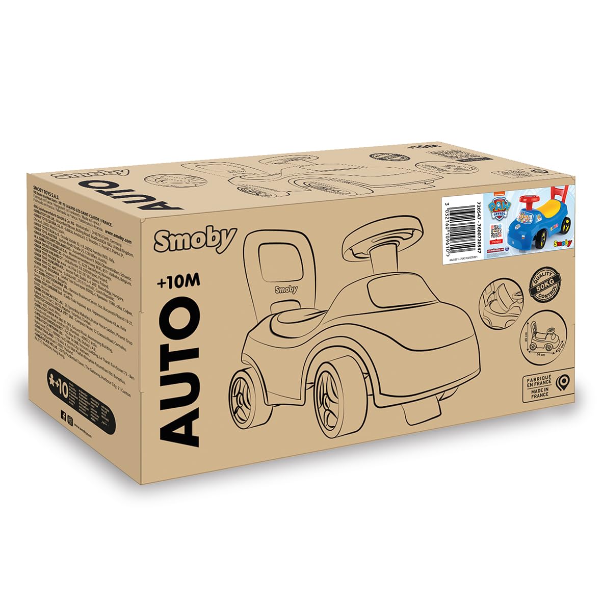 smoby-paw-patrol-rutscher-rutschauto-mit-hupenlenkrad image 6