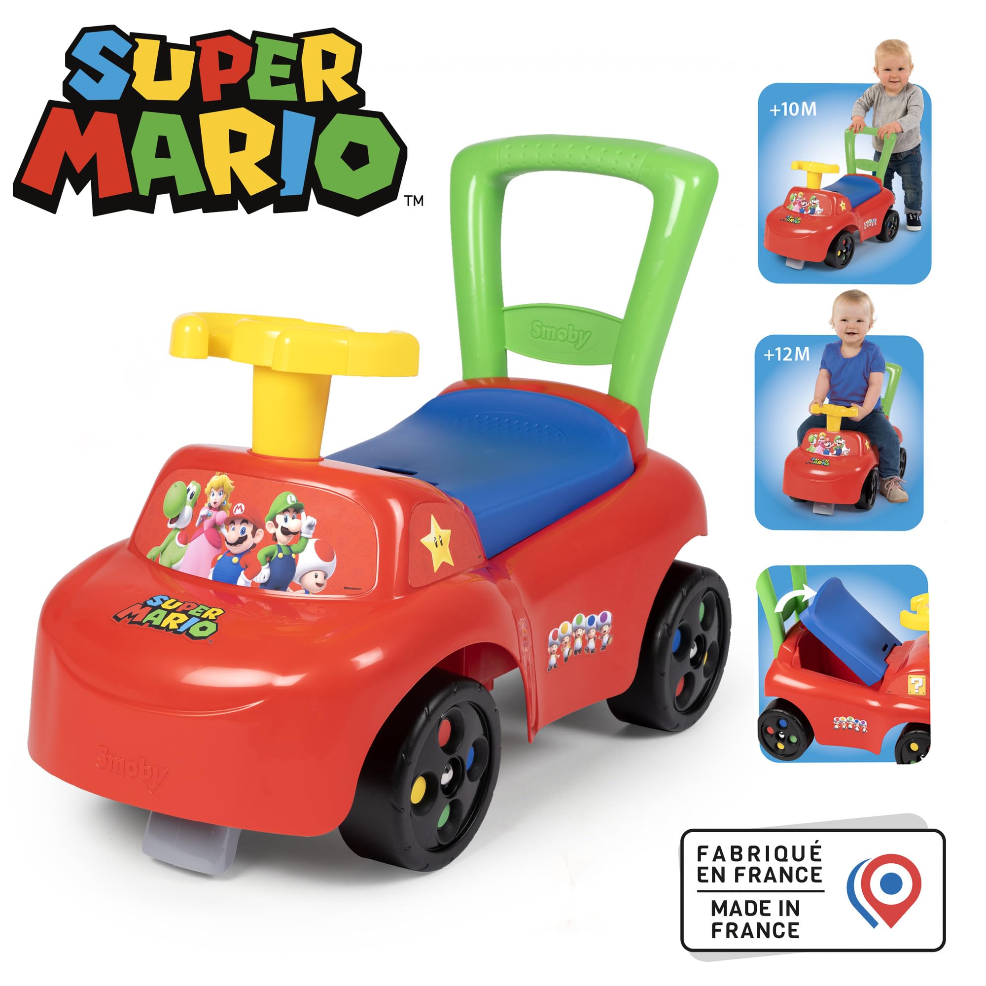 smoby-super-mario-auto-rutschauto-staufach-ab-10-monate image 2