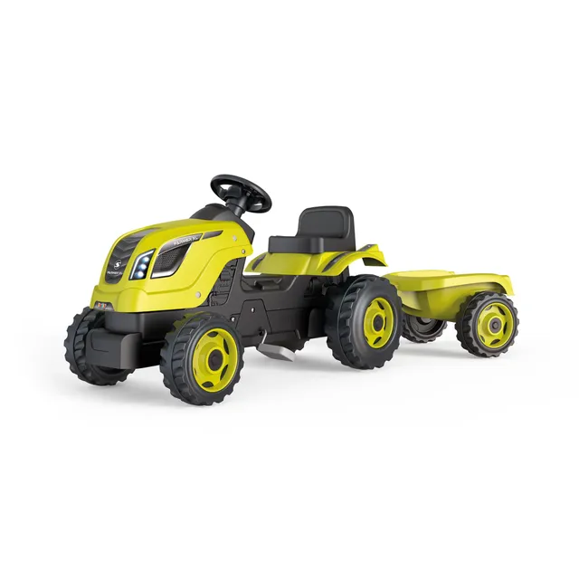 smoby-claas-farmer-xl-trettraktor-mit-anh-nger-hupe-gr-n image 1