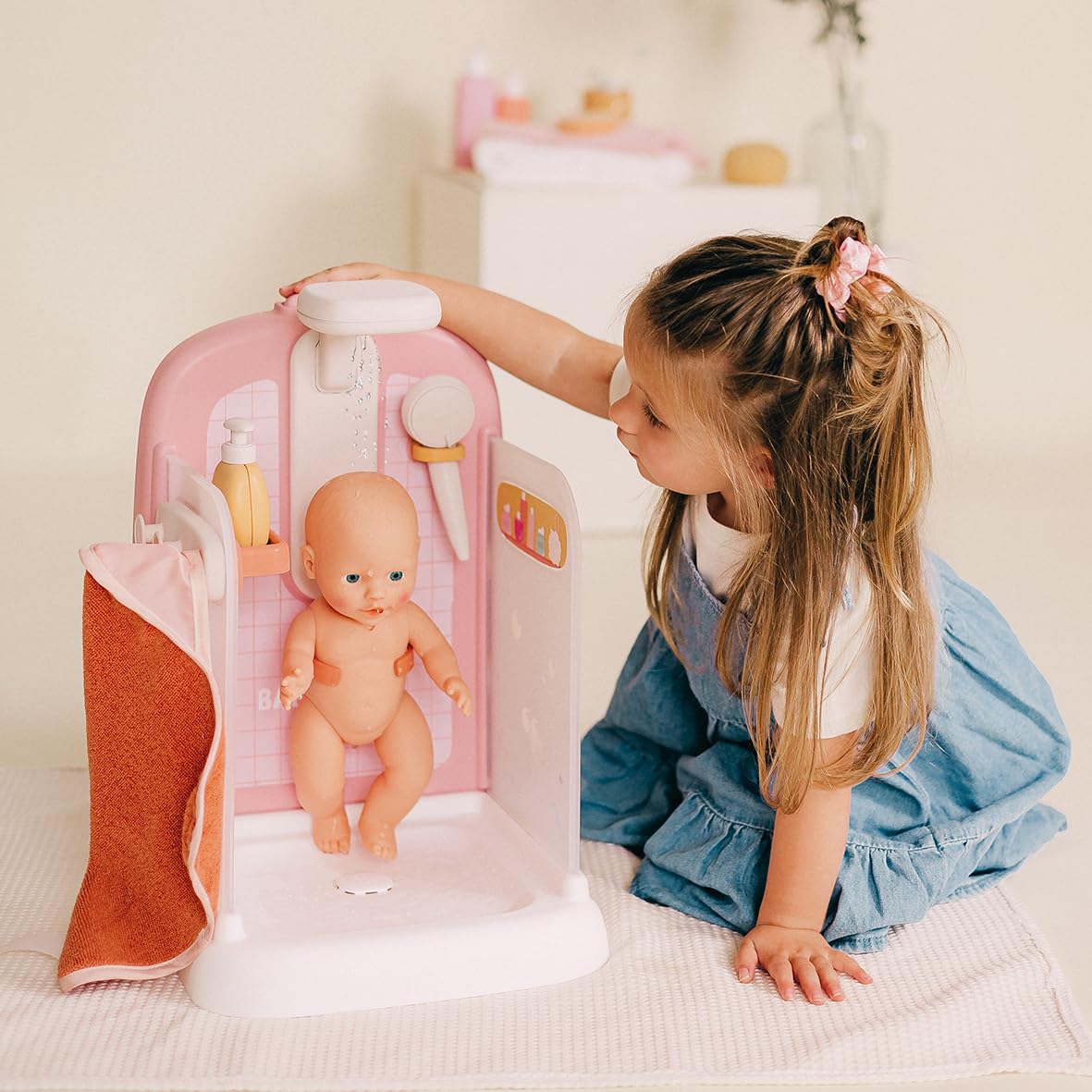 smoby-baby-nurse-puppen-dusche-puppendusche-rosa-ab-3-jahre image 4