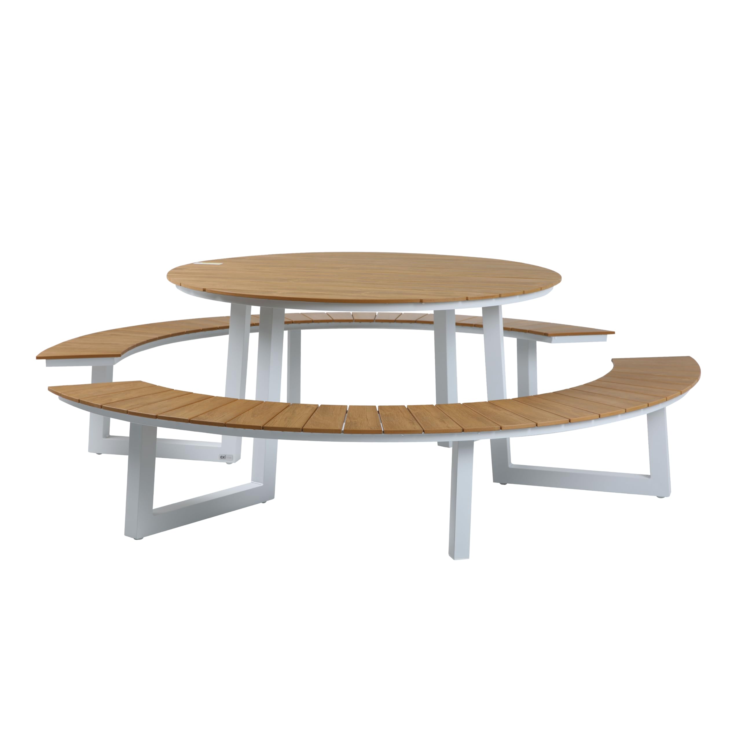 axi-taco-picknicktisch-rund-wei-teak-optik-6-personen image 4
